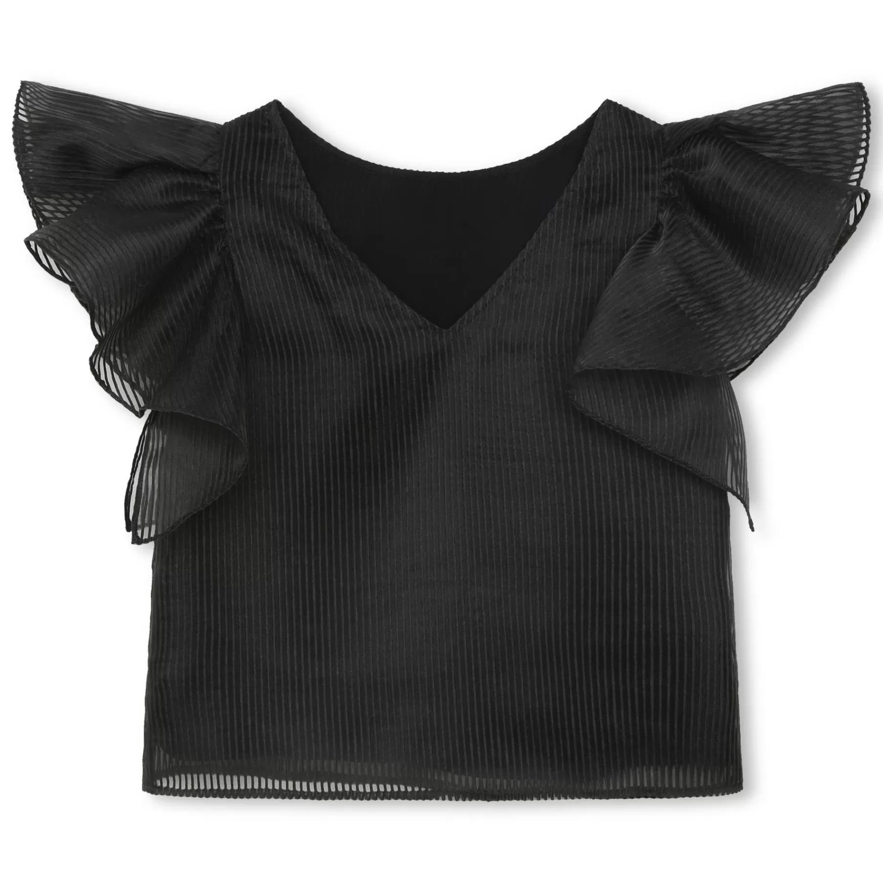 Fille KARL LAGERFELD KIDS Blouse Rayee En Organza