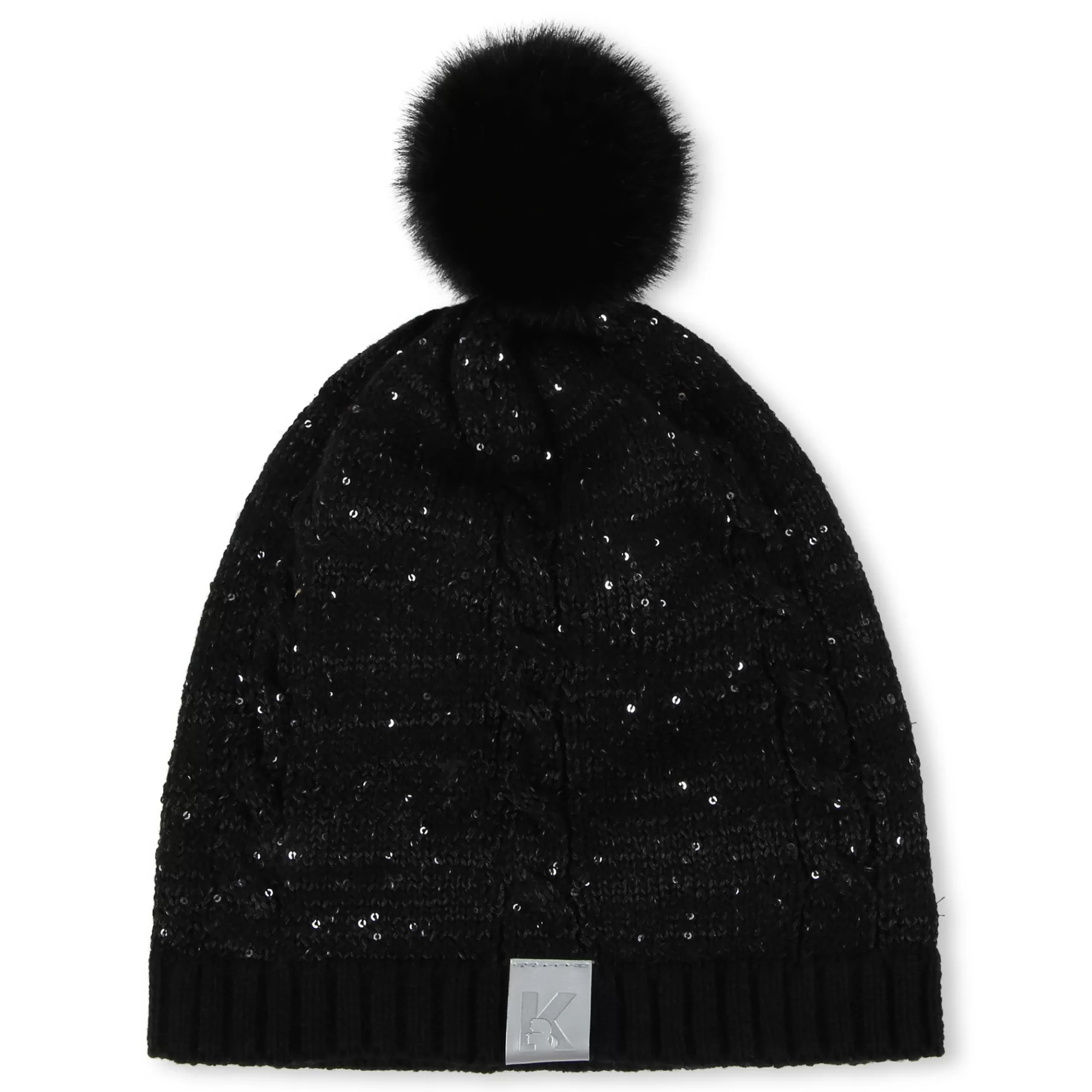 Fille KARL LAGERFELD KIDS Bonnet A Pompon Avec Sequins