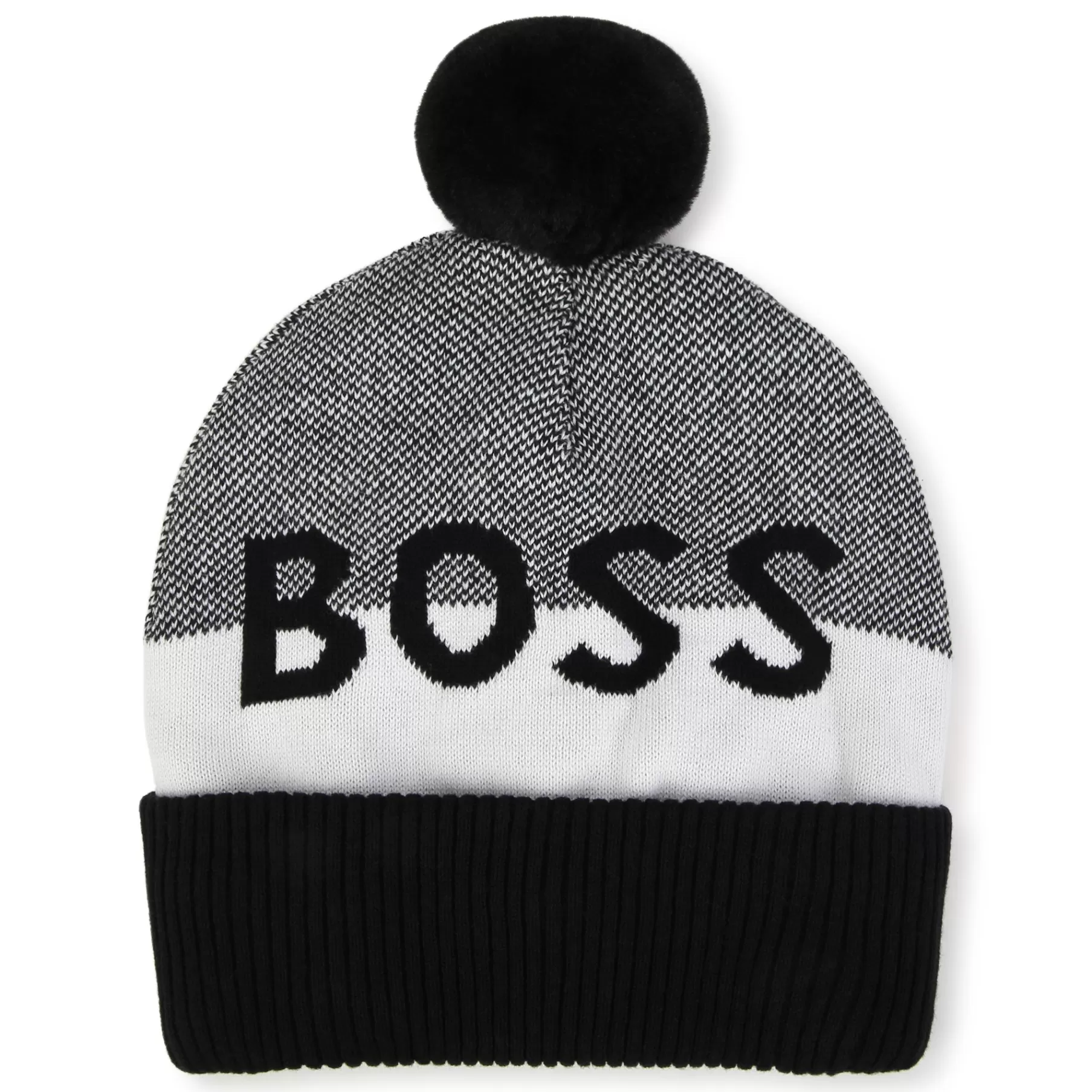 Garçon BOSS Bonnet A Pompon En Coton