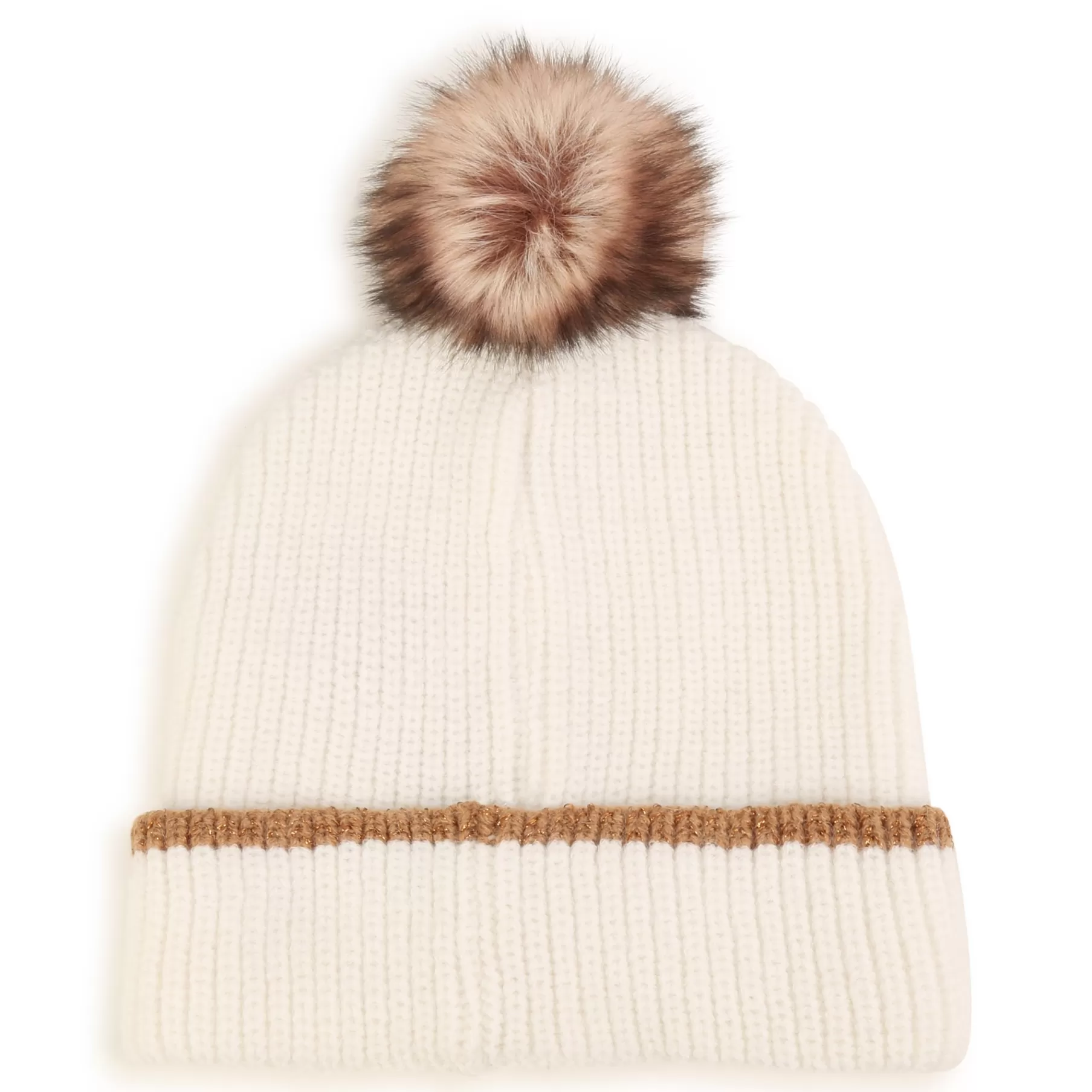 Fille BOSS Bonnet Brode Avec Pompon