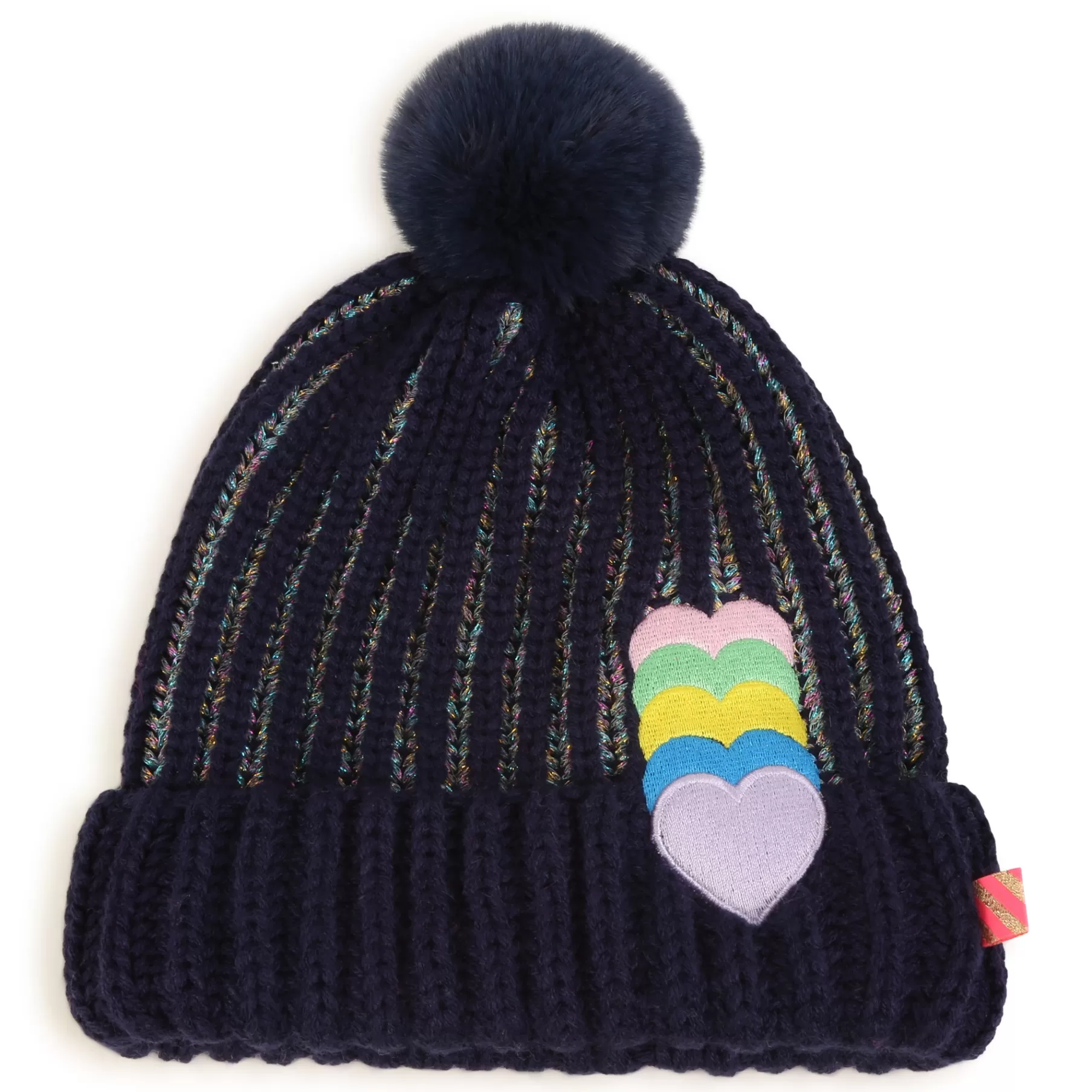 Fille BILLIEBLUSH Bonnet Raye Avec Coeurs