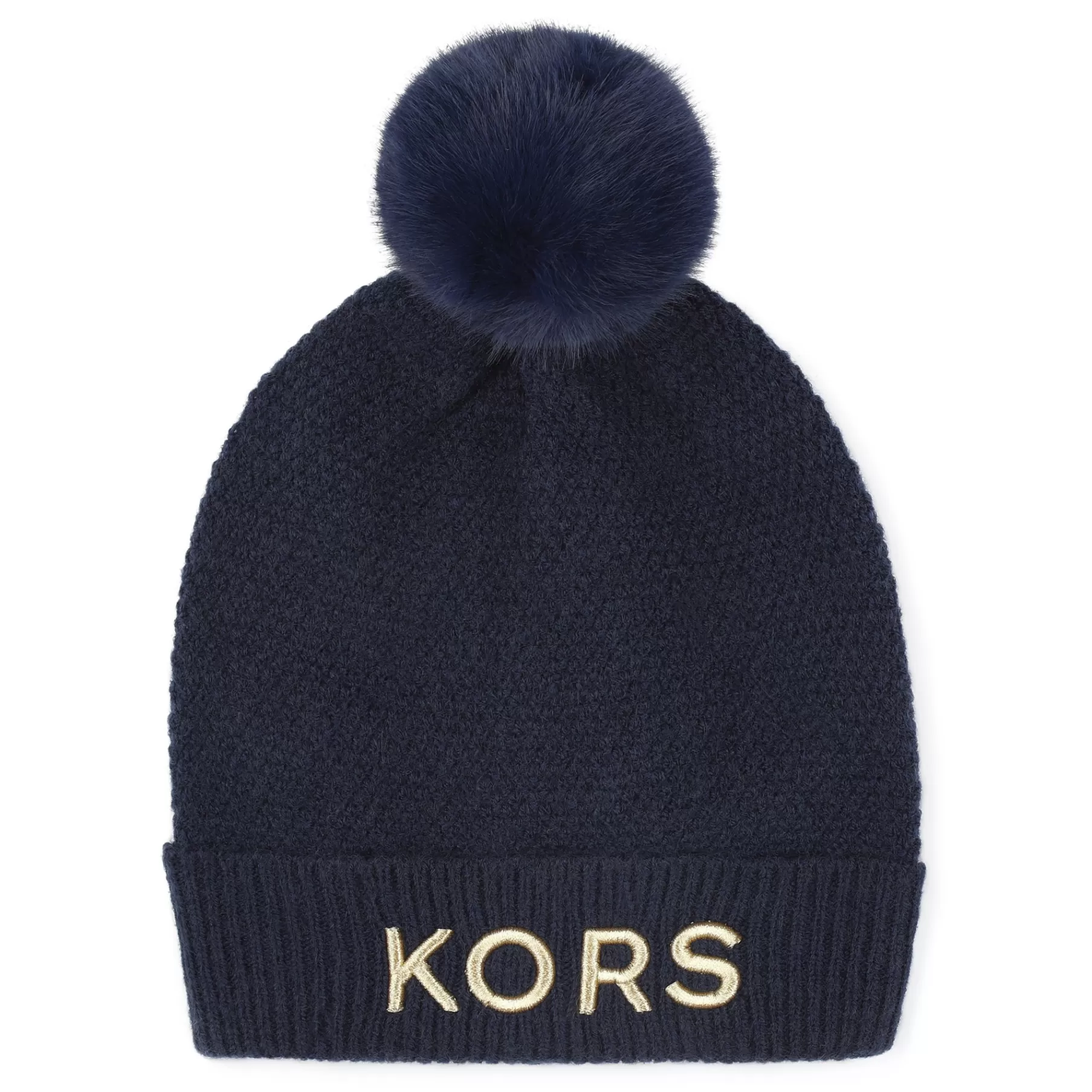 Fille MICHAEL KORS Bonnet Tricot Brode A Pompon
