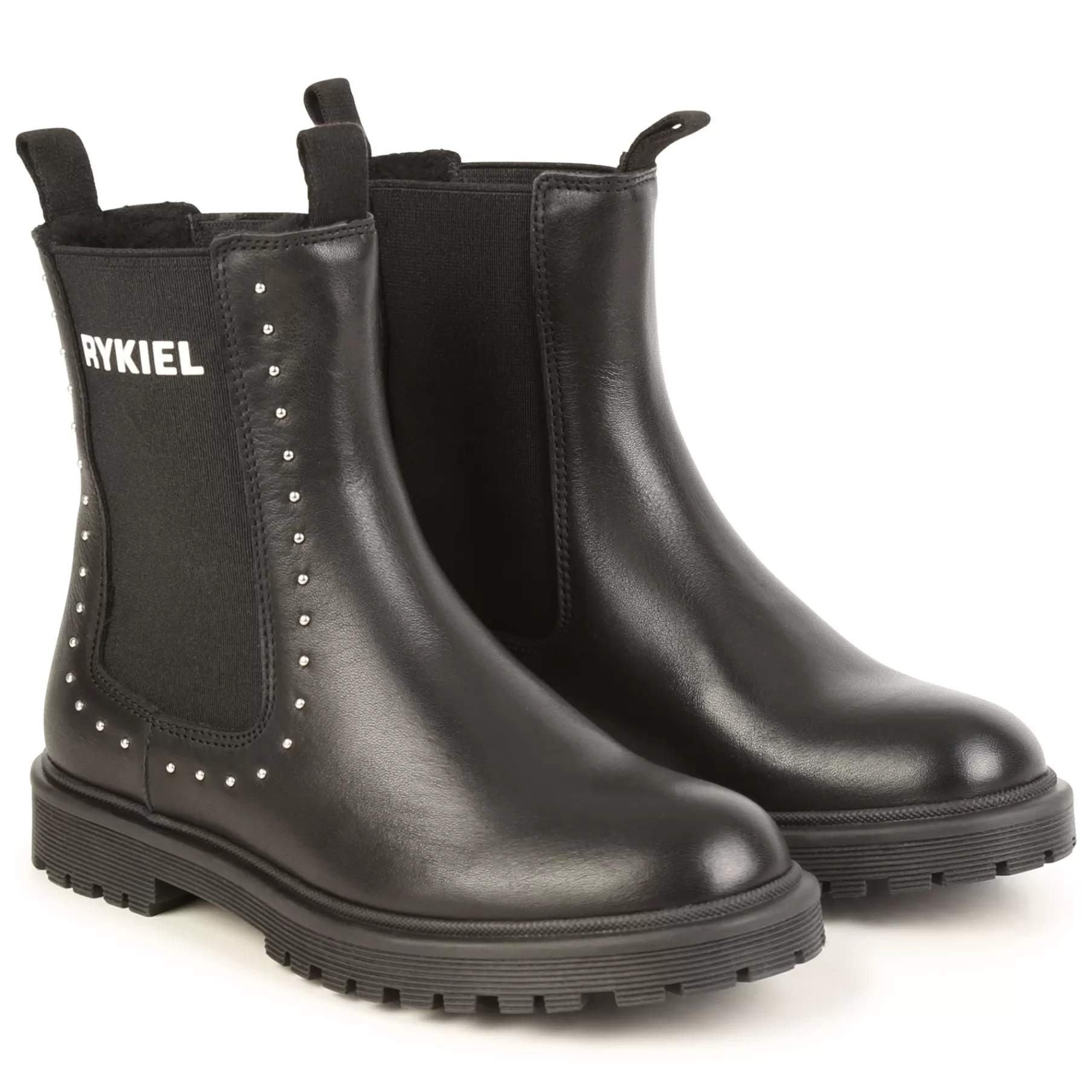 Fille SONIA RYKIEL Bottines En Cuir A Elastiques