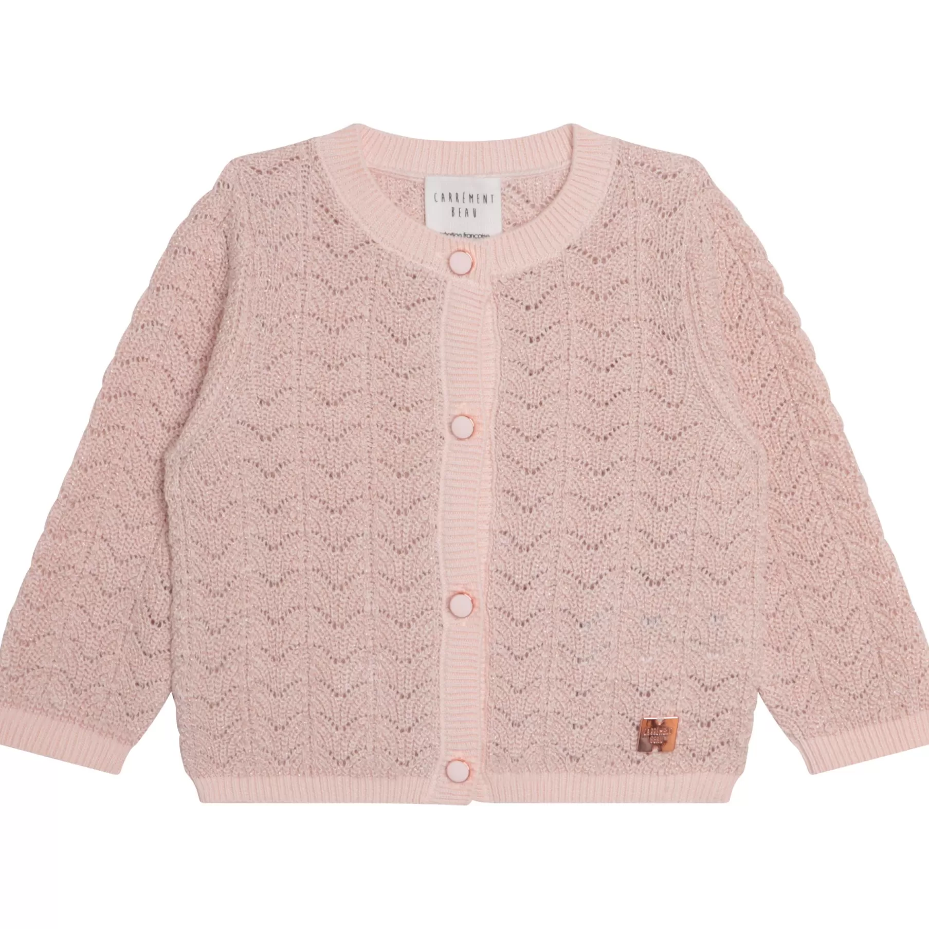 Fille CARREMENT BEAU Cardigan En Maille Metallisee