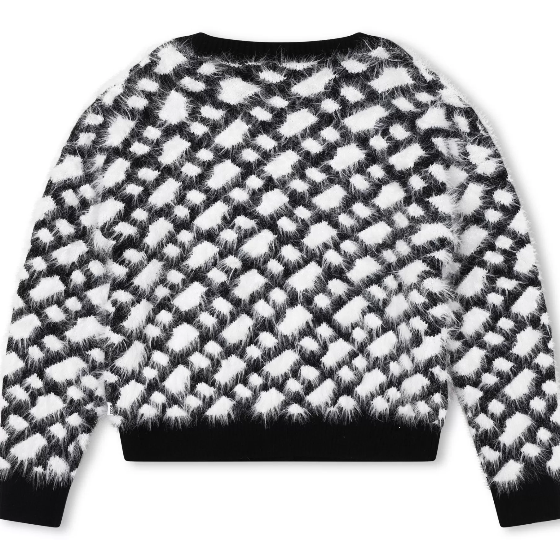 Fille BOSS Cardigan En Tricot Duveteux