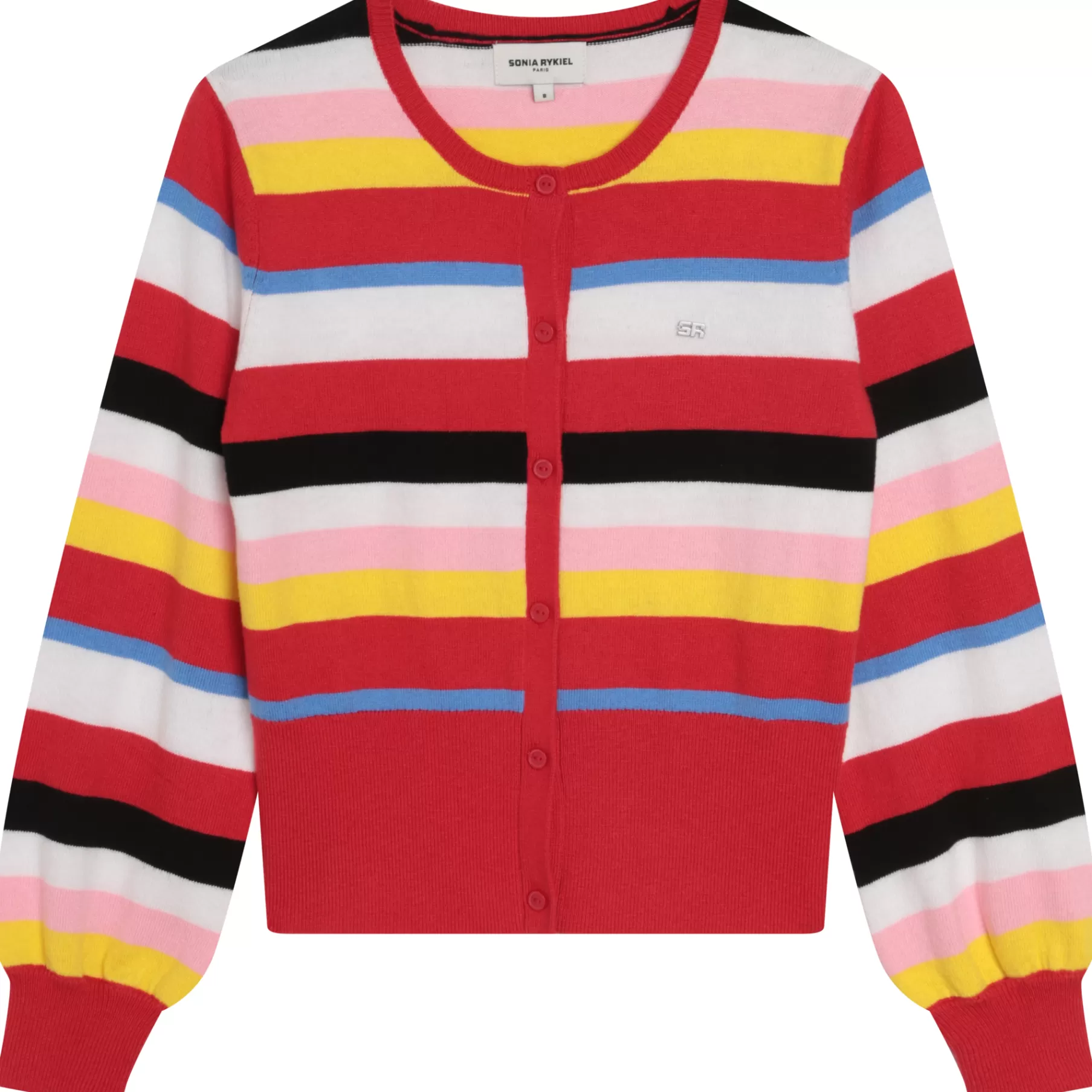 Fille SONIA RYKIEL Cardigan En Tricot Raye