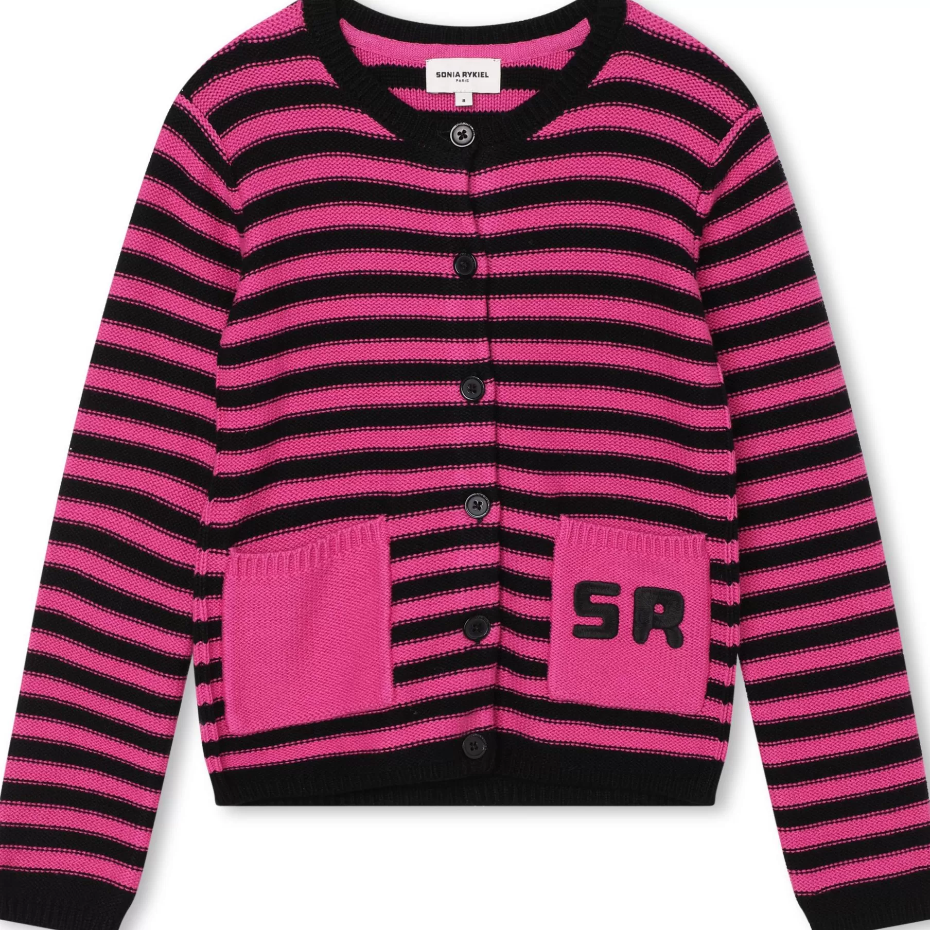 Fille SONIA RYKIEL Cardigan En Tricot Raye
