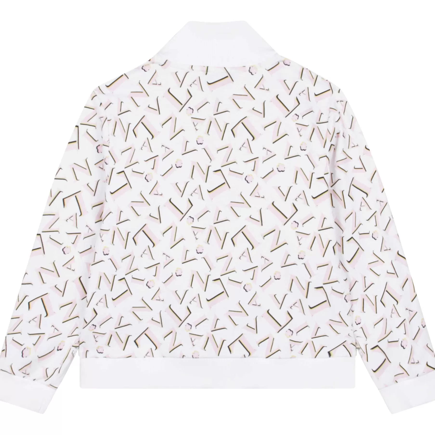 Fille LANVIN Cardigan Zippe Molleton Coton