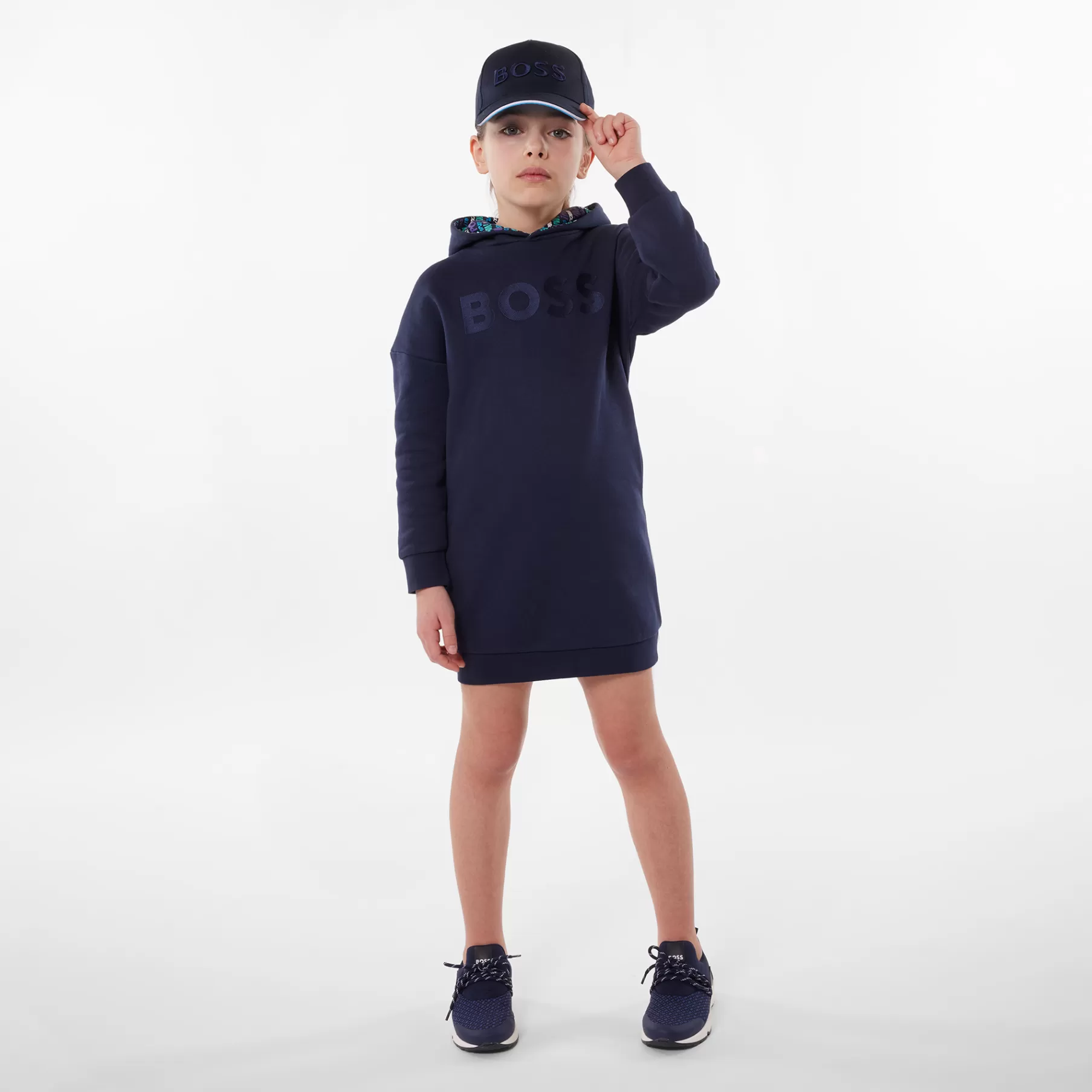 Garçon BOSS Casquette En Serge Brodee