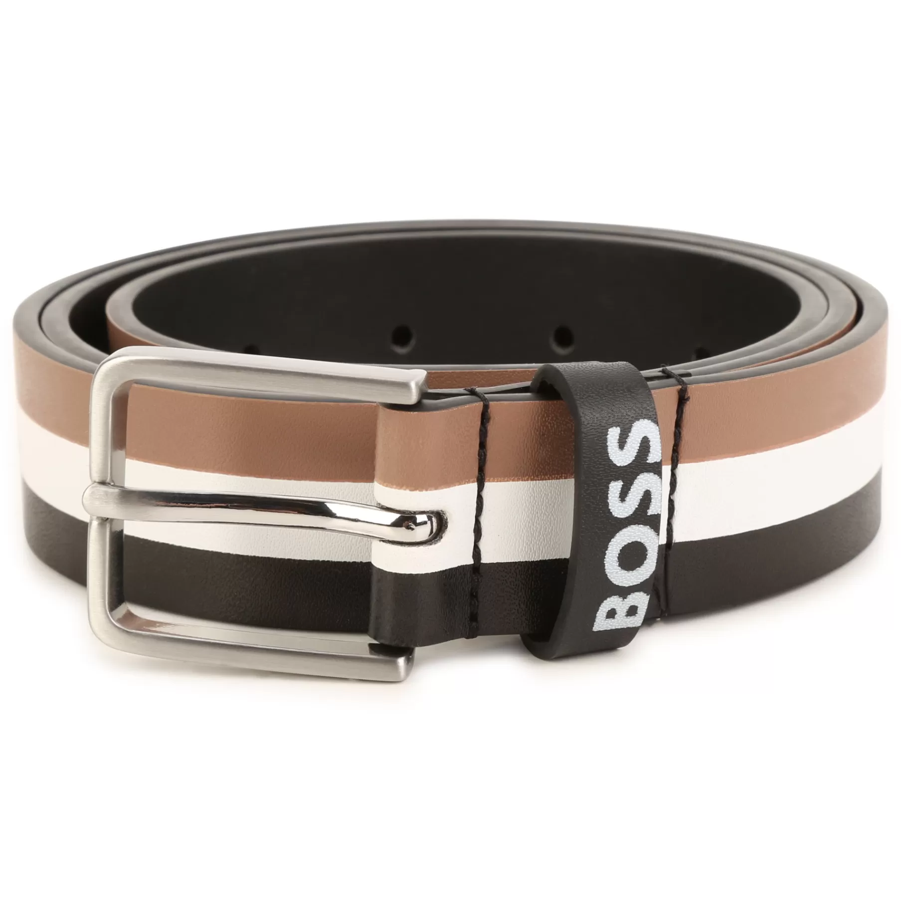 Garçon BOSS Ceinture Rayee En Cuir