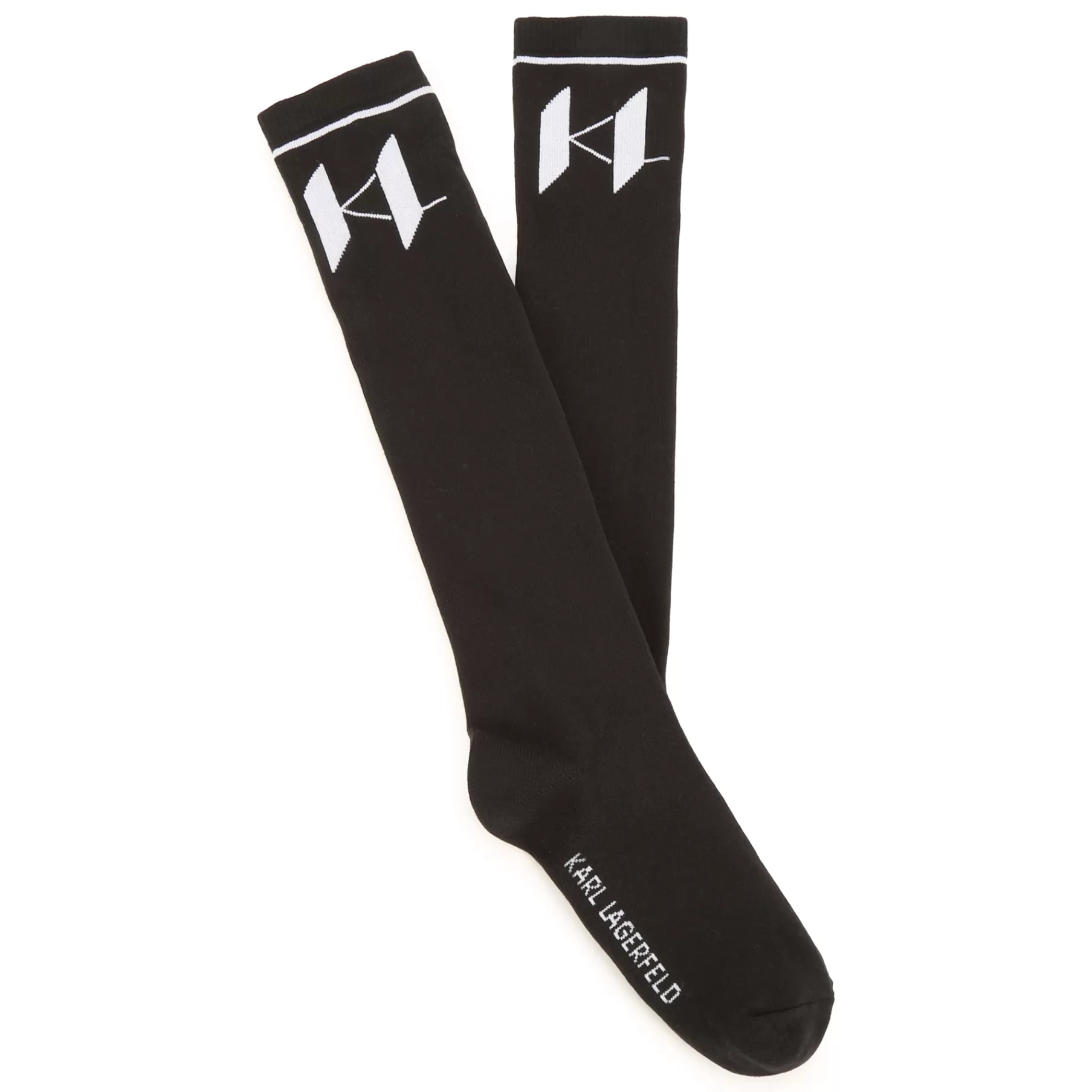 Fille KARL LAGERFELD KIDS Chaussettes Hautes Avec Logo