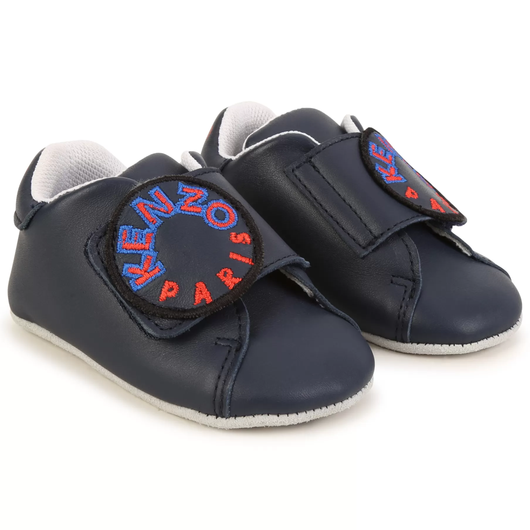 Garçon KENZO KIDS Chaussons En Cuir A Scratch
