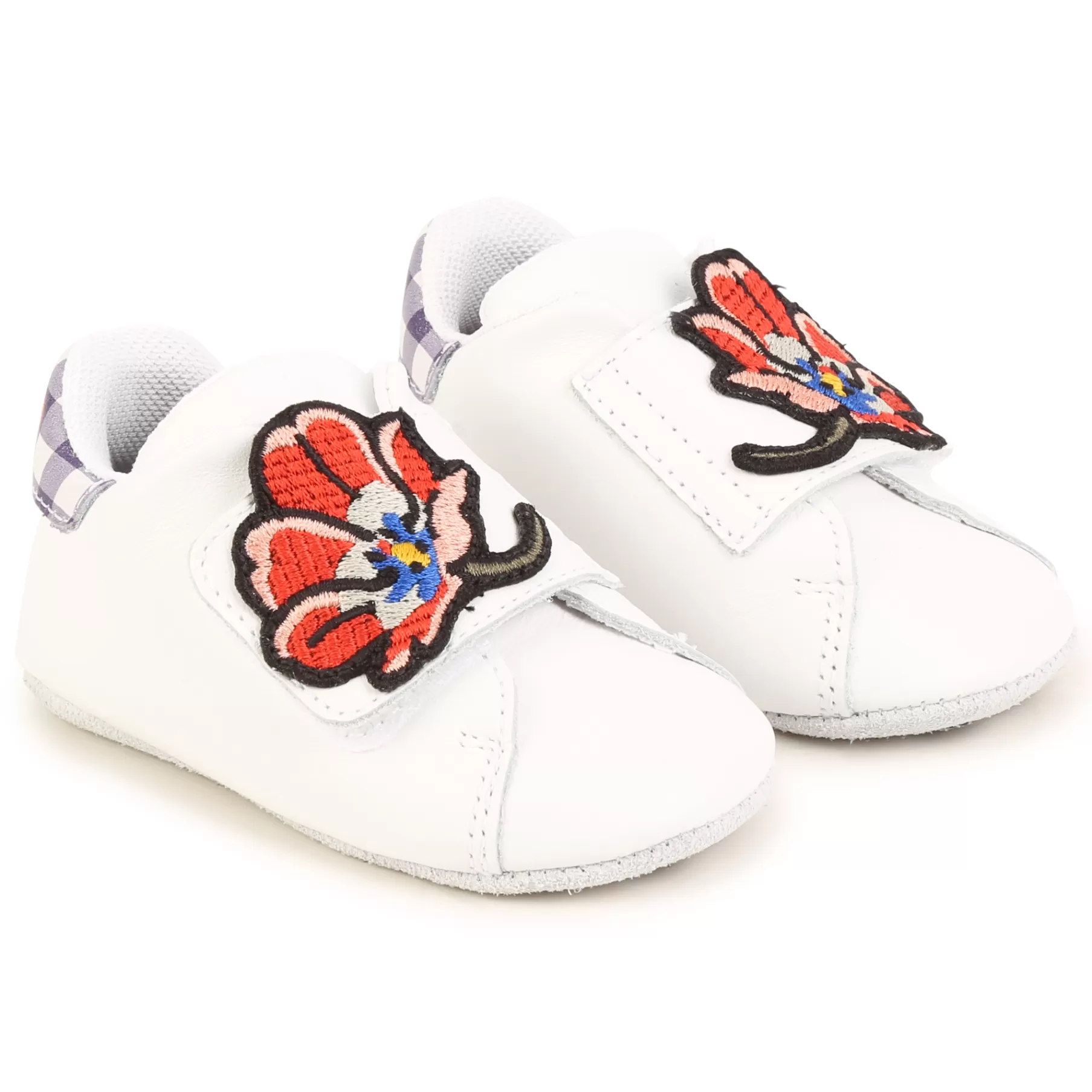 Garçon KENZO KIDS Chaussons En Cuir A Scratch