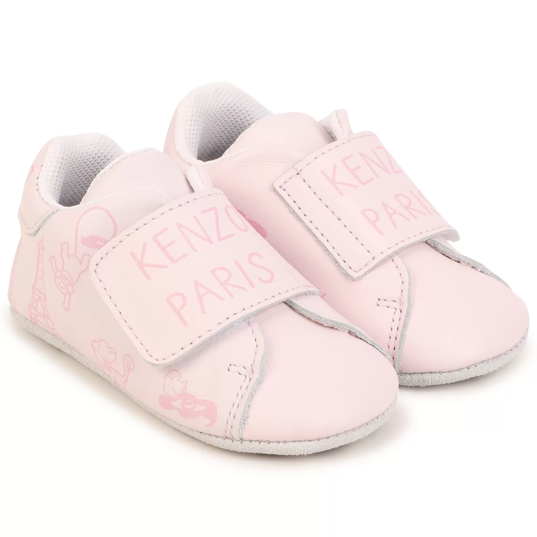 Fille KENZO KIDS Chaussons En Cuir A Scratch