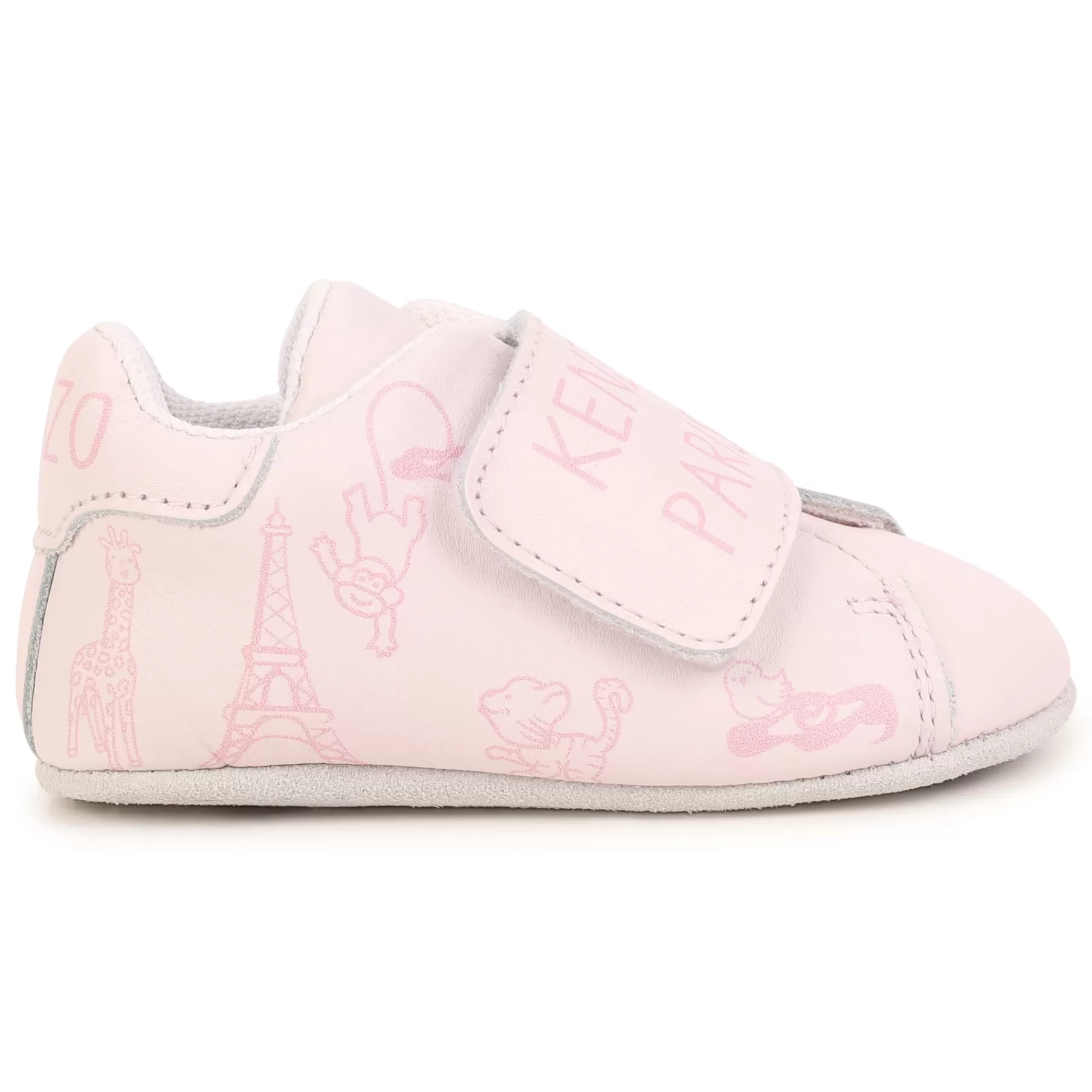 Garçon KENZO KIDS Chaussons En Cuir A Scratch