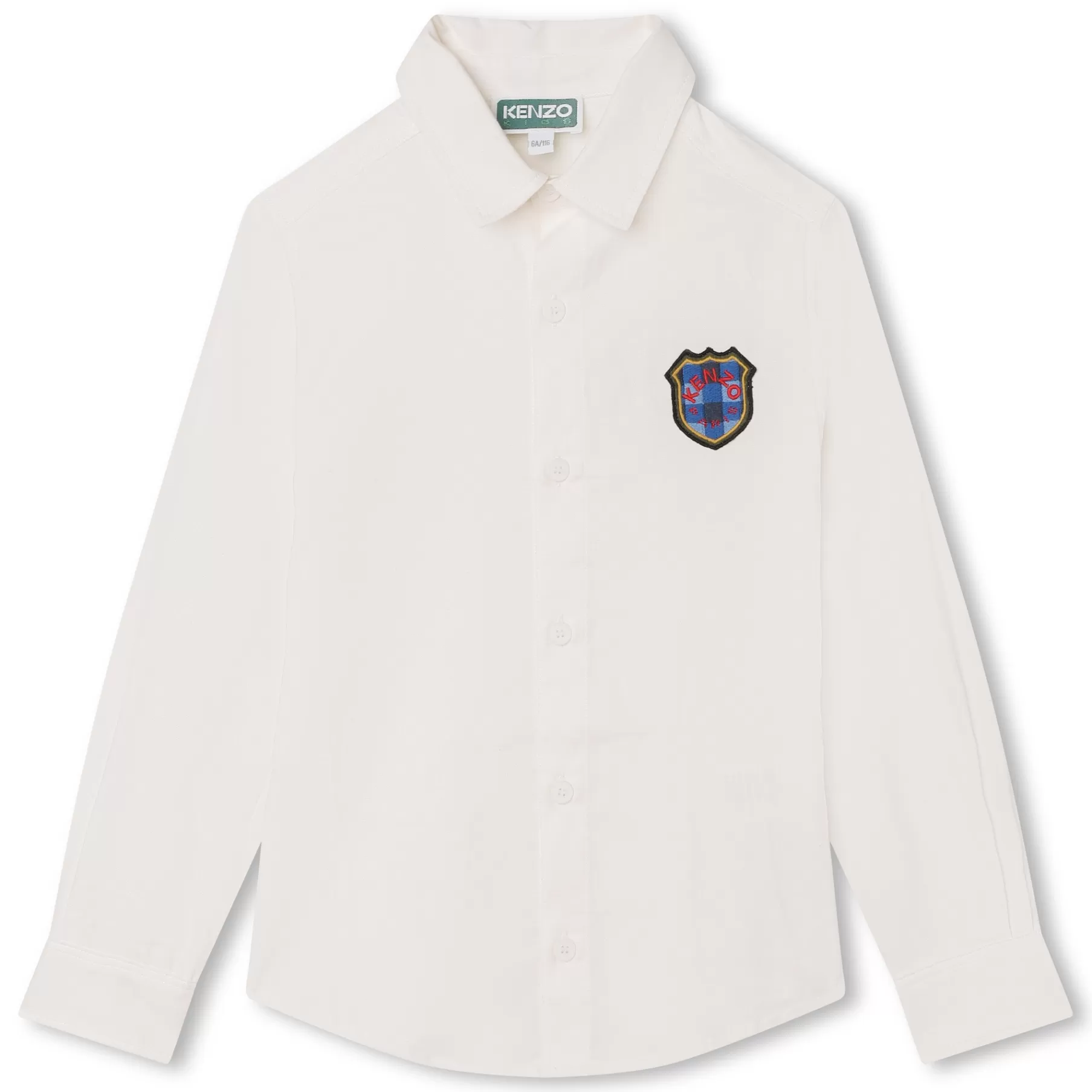 Garçon KENZO KIDS Chemise En Coton Avec Badge