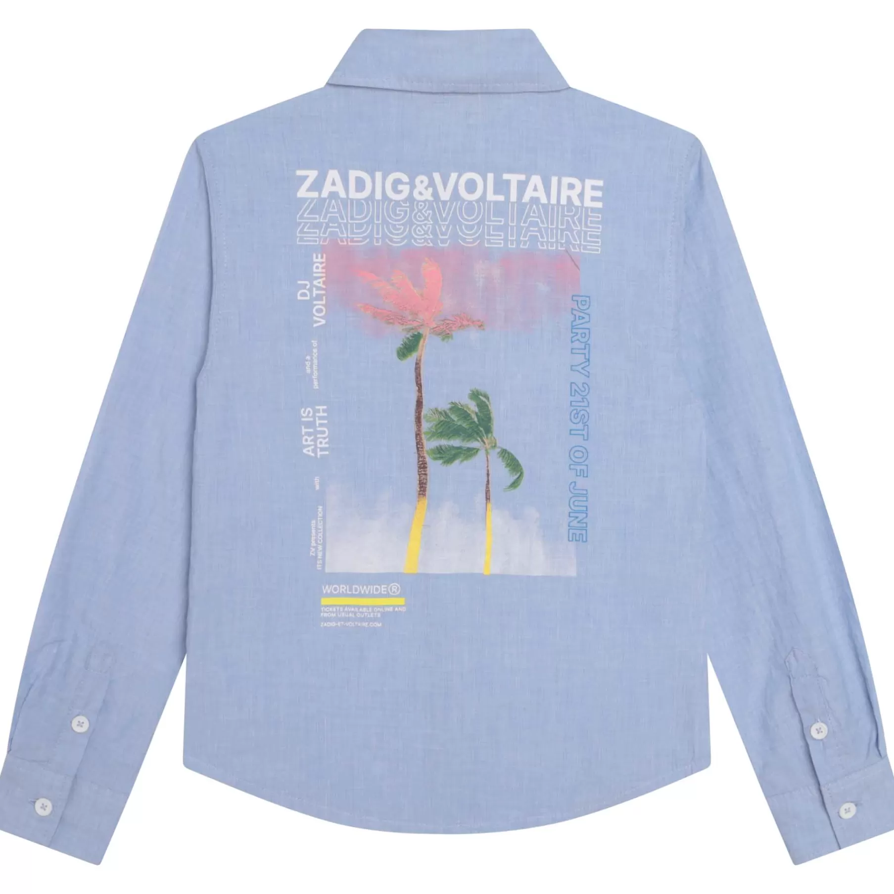 Garçon ZADIG & VOLTAIRE Chemise En Coton Avec Imprime