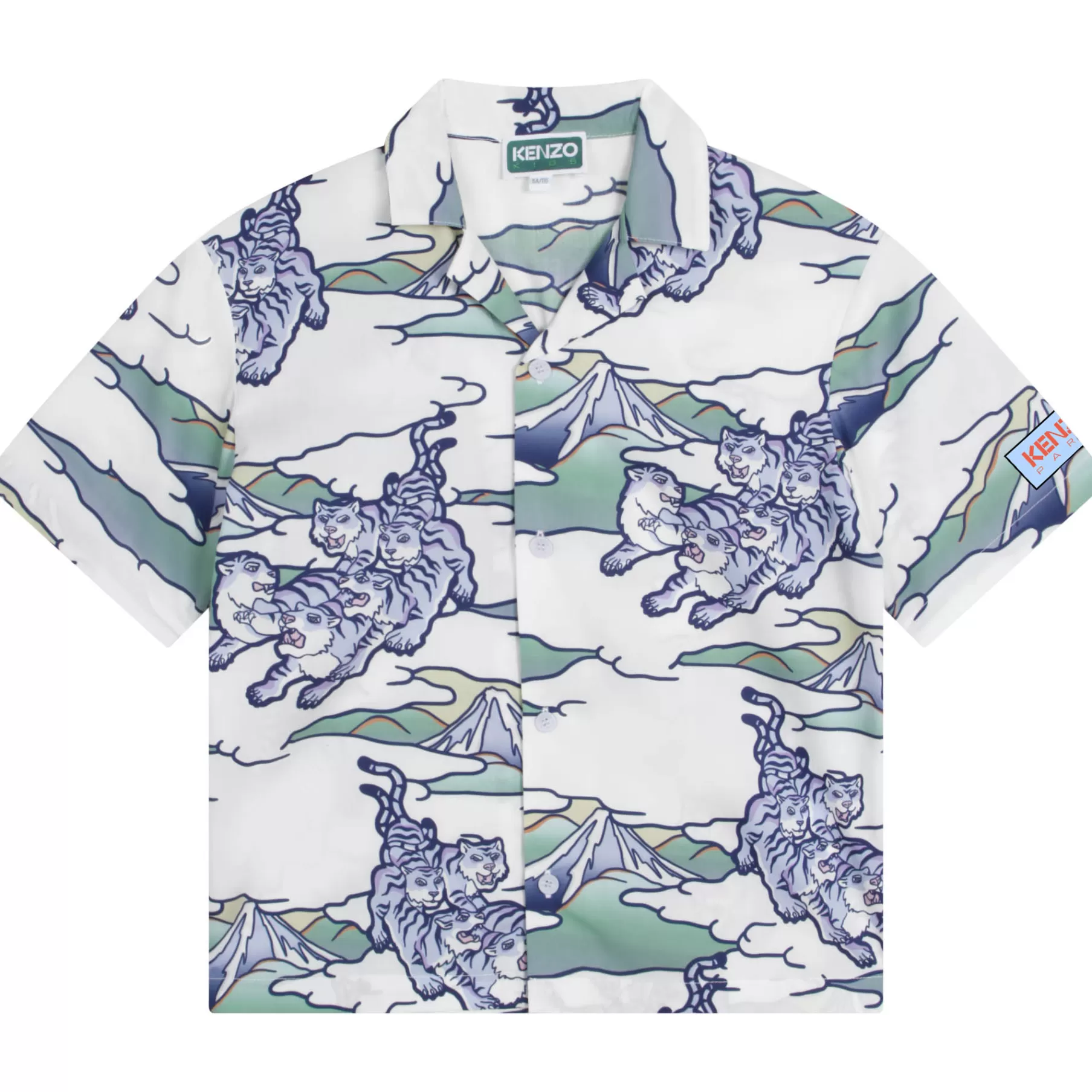Garçon KENZO KIDS Chemise En Coton Imprime