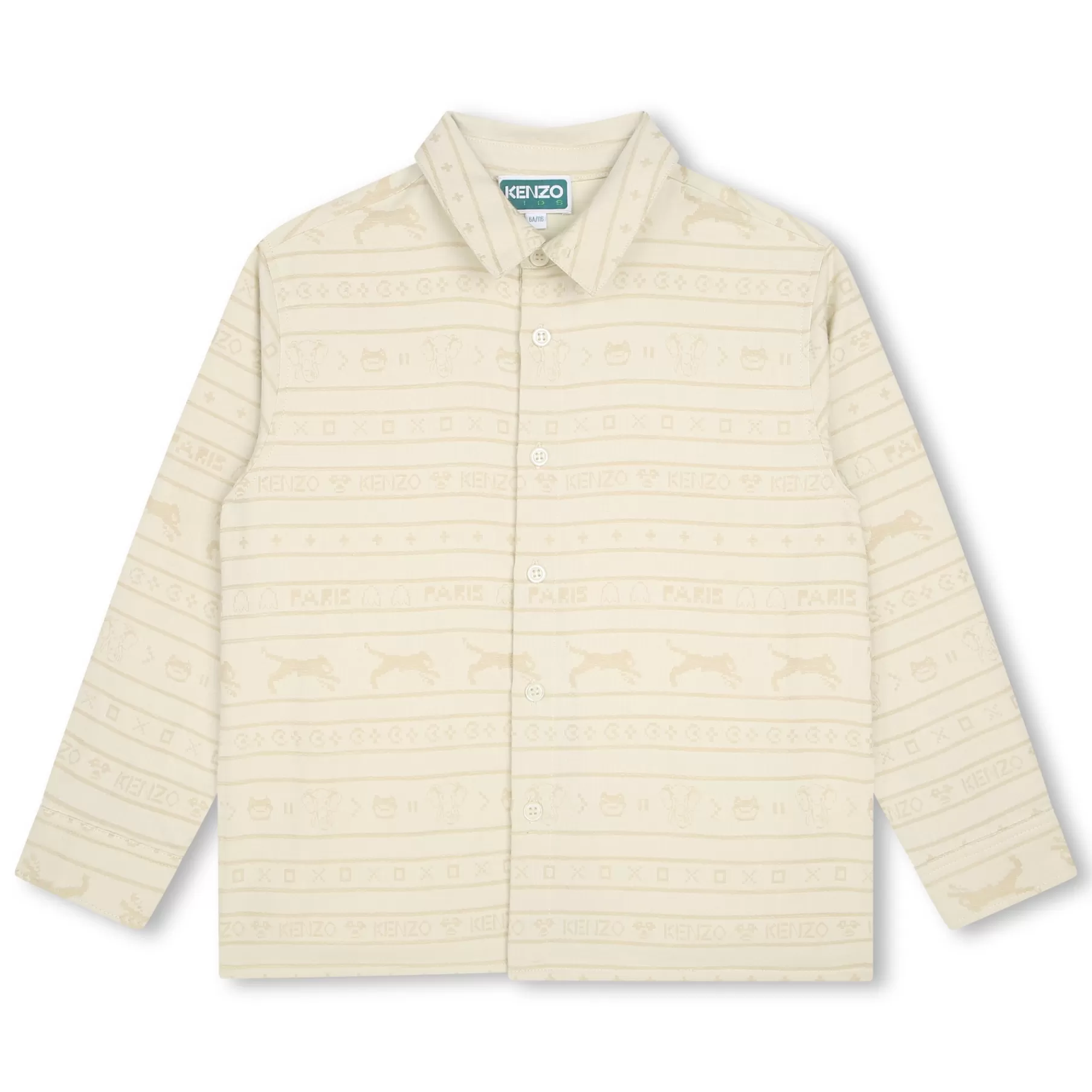 Garçon KENZO KIDS Chemise En Coton Imprime