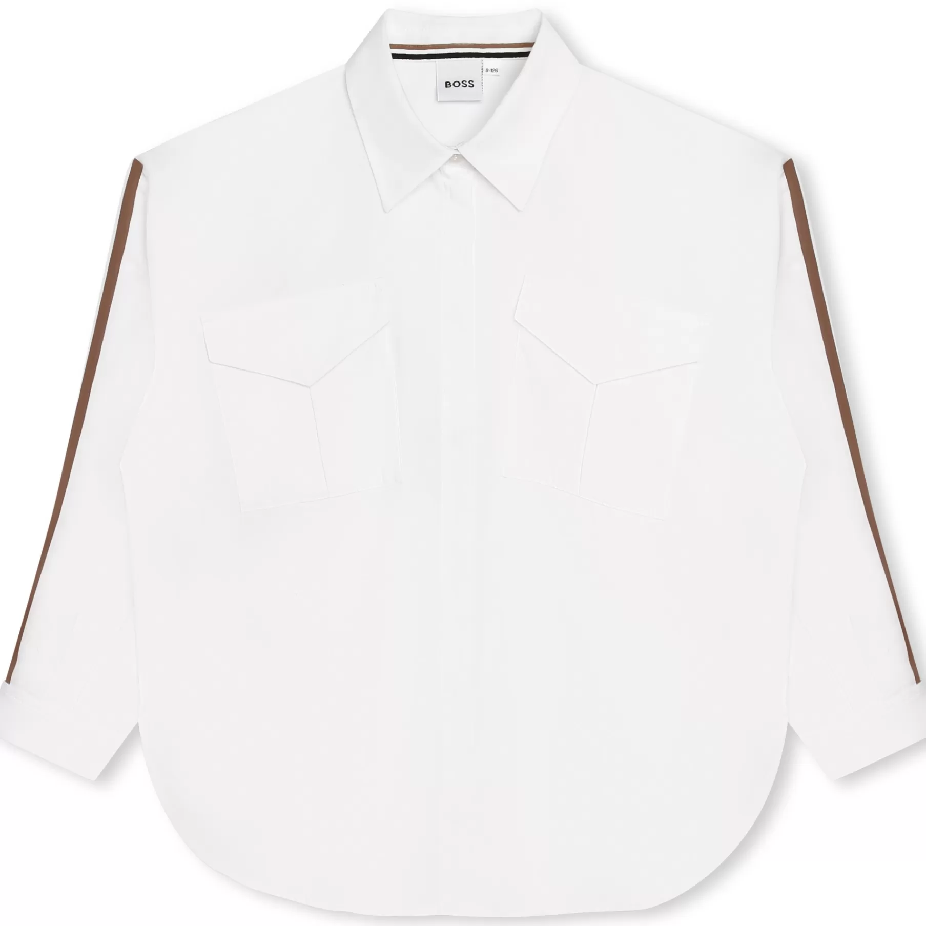 Fille BOSS Chemise En Popeline Coton