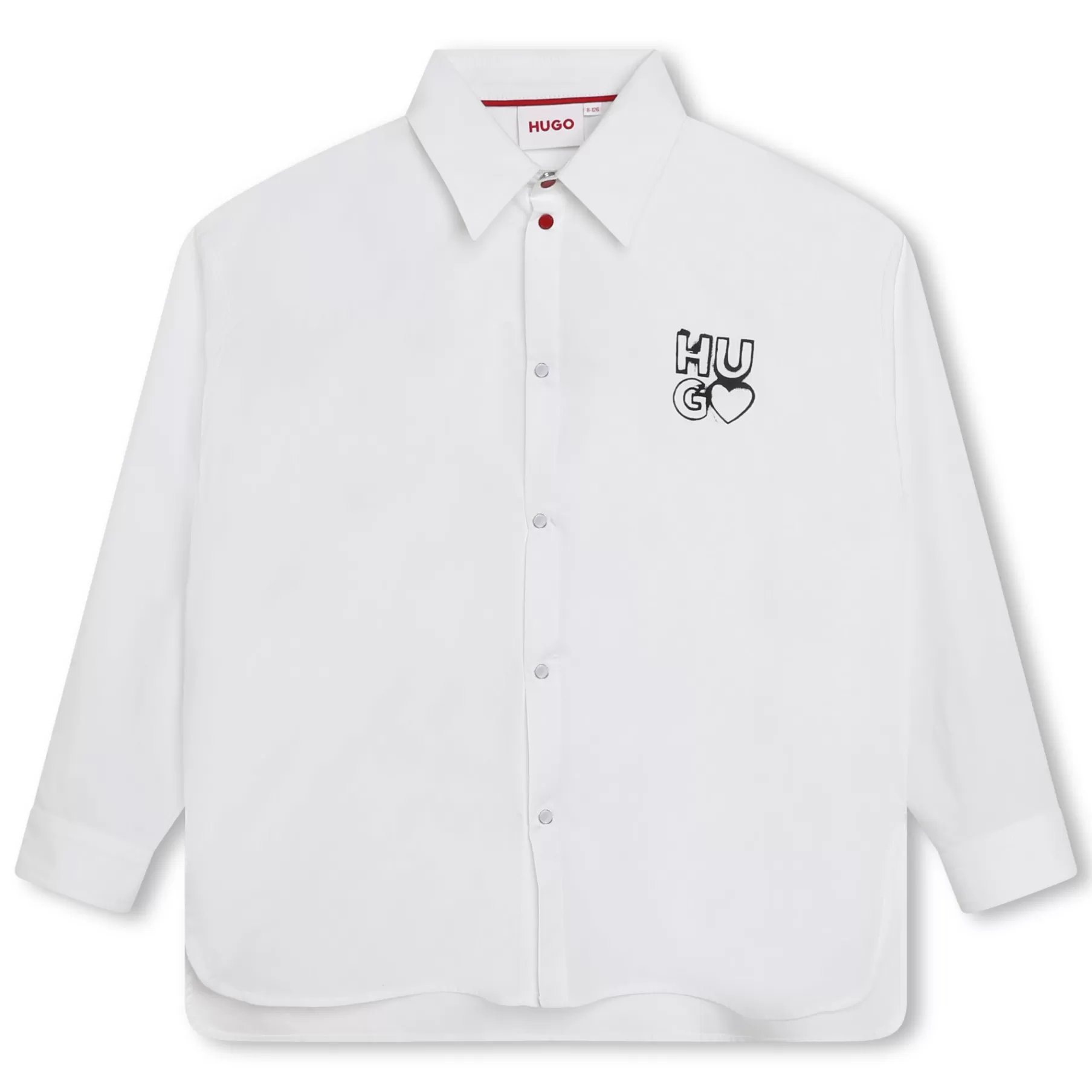 Fille HUGO Chemise En Popeline De Coton