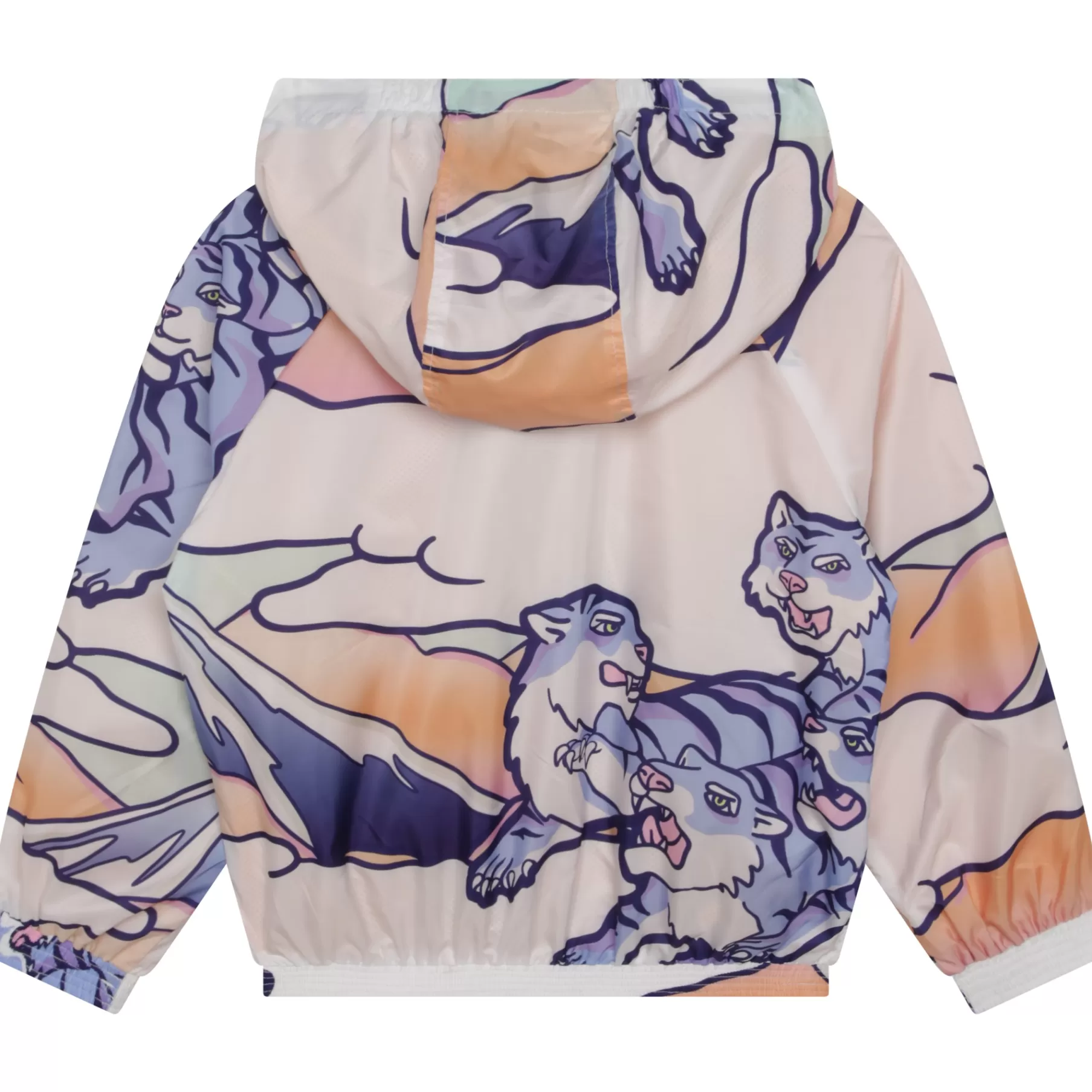 Fille KENZO KIDS Coupe-Vent Imprime A Capuche