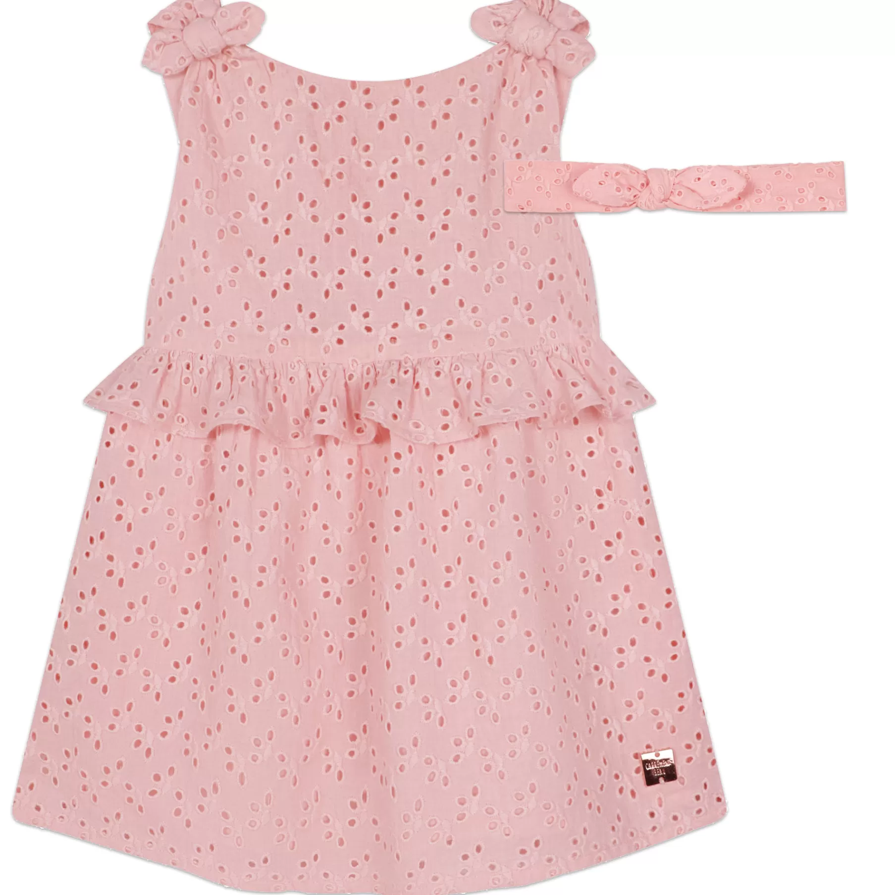 Fille CARREMENT BEAU Ensemble Robe Et Bandeau Coton