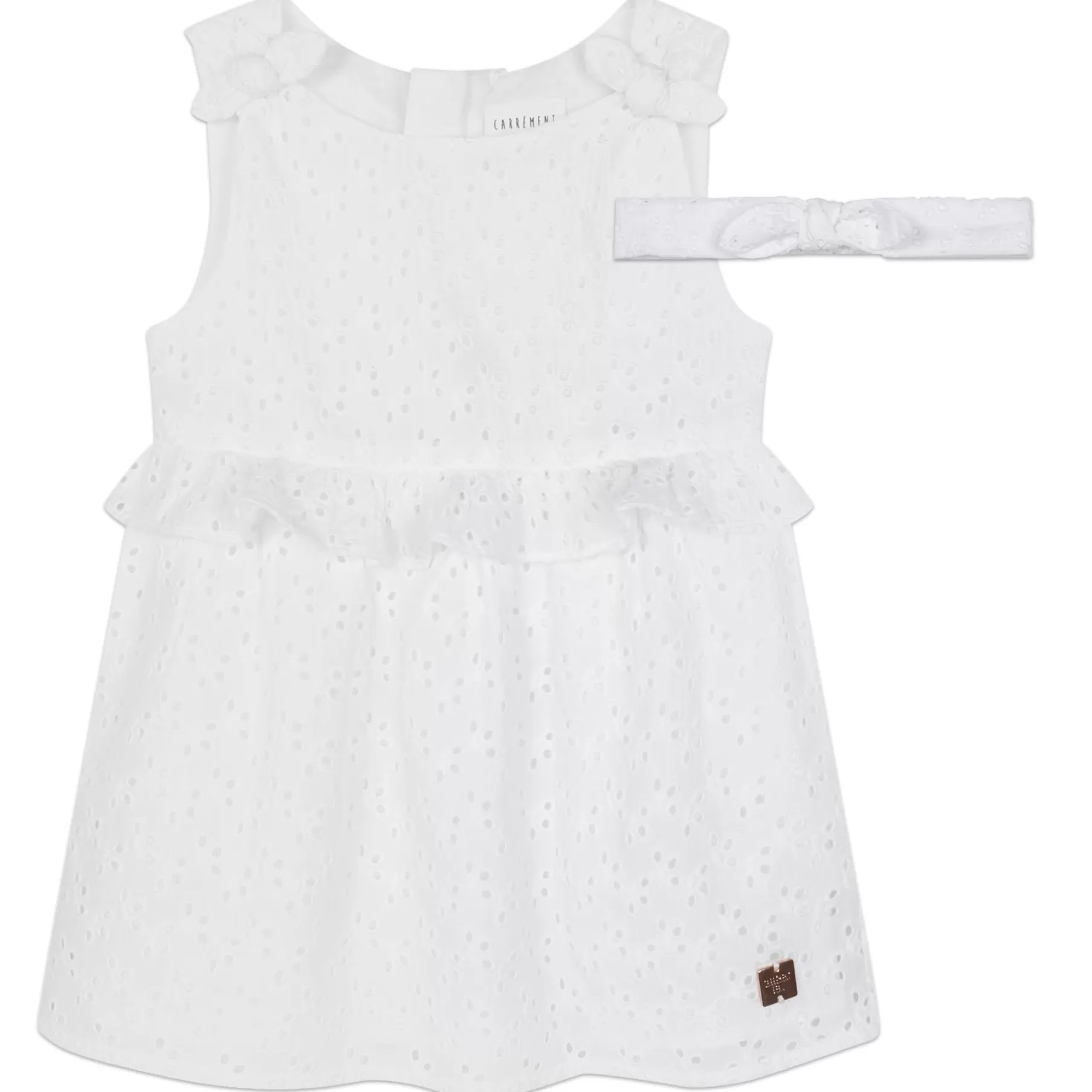 Fille CARREMENT BEAU Ensemble Robe Et Bandeau Coton