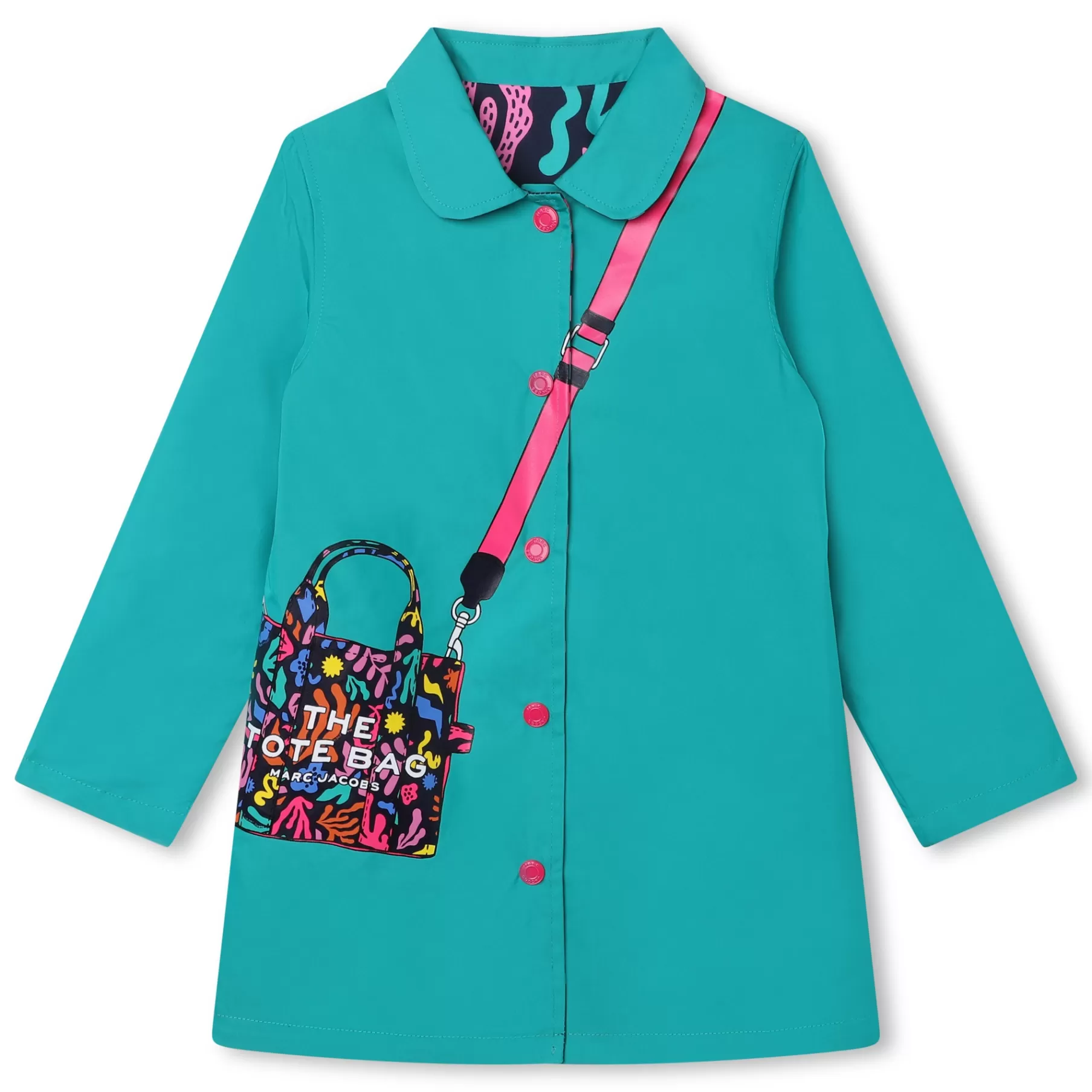 Fille MARC JACOBS Impermeable Reversible Imprime
