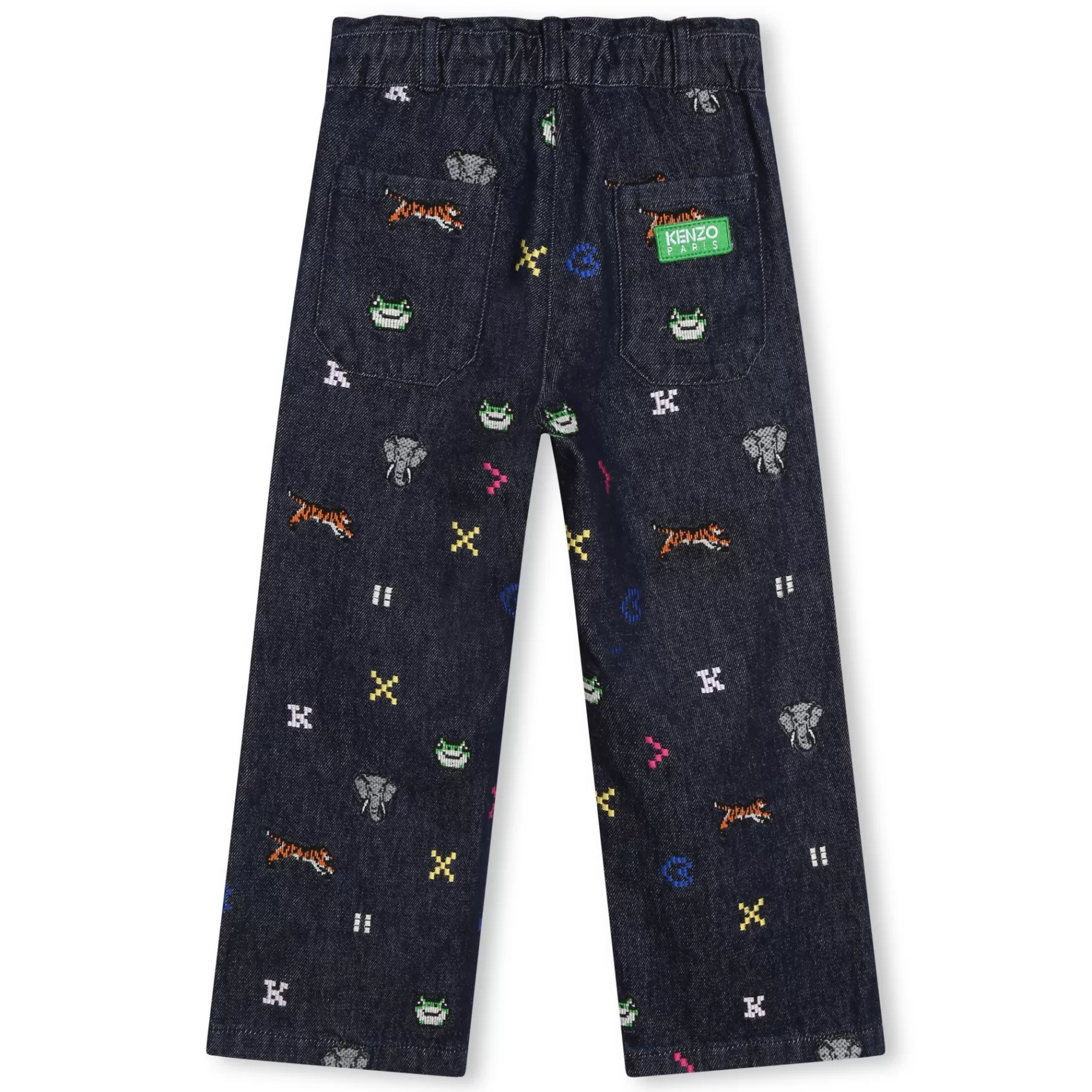 Fille KENZO KIDS Jean Brode Taille Ajustable