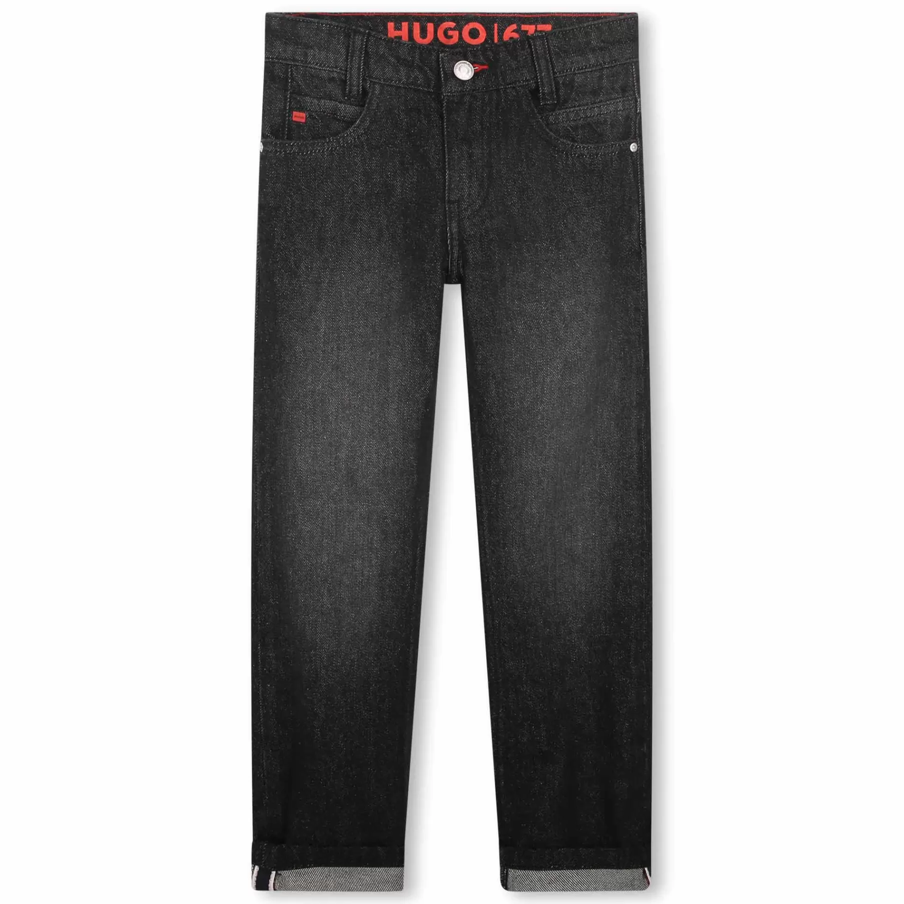 Garçon HUGO Jean Droit En Coton