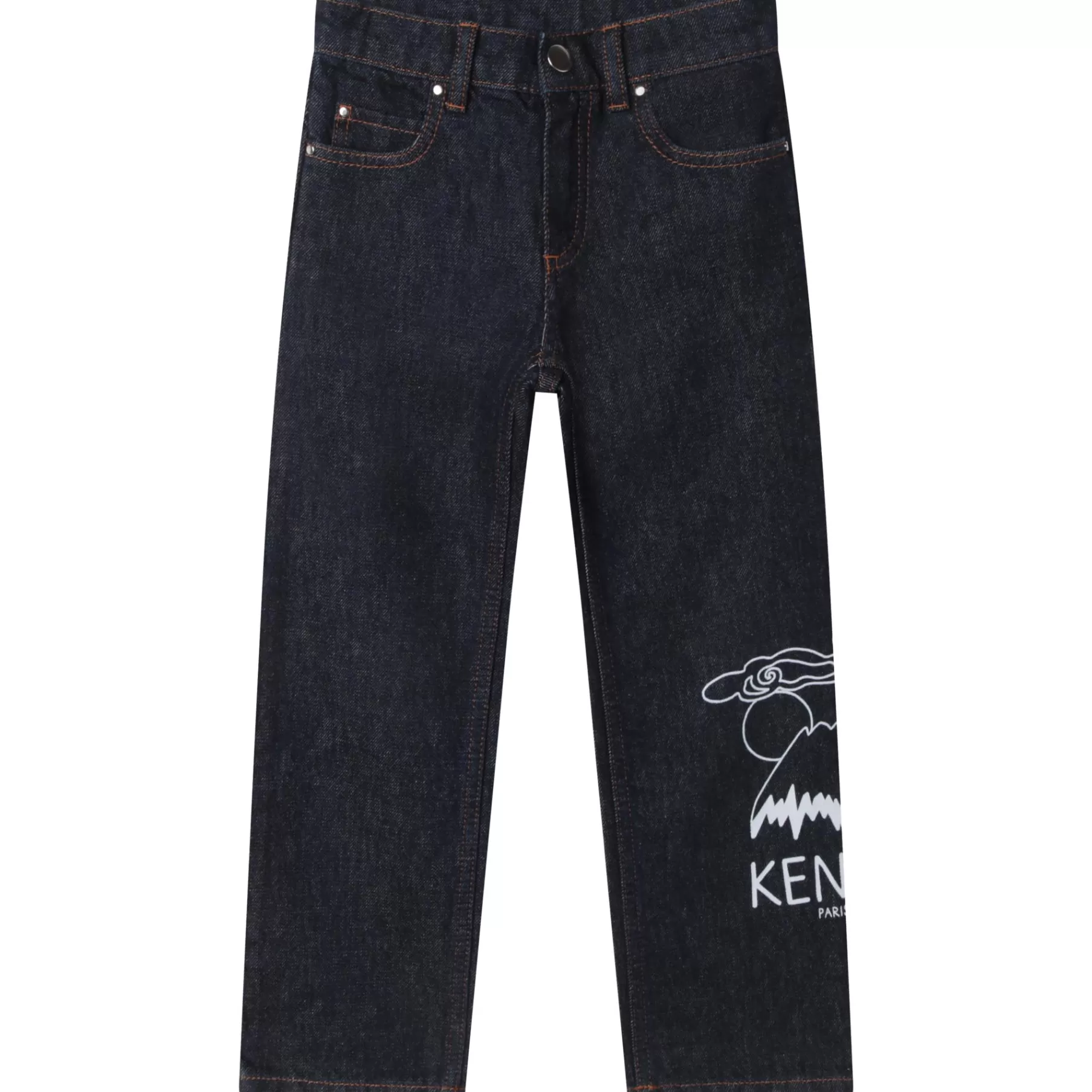Fille KENZO KIDS Jean En Coton Avec Imprime