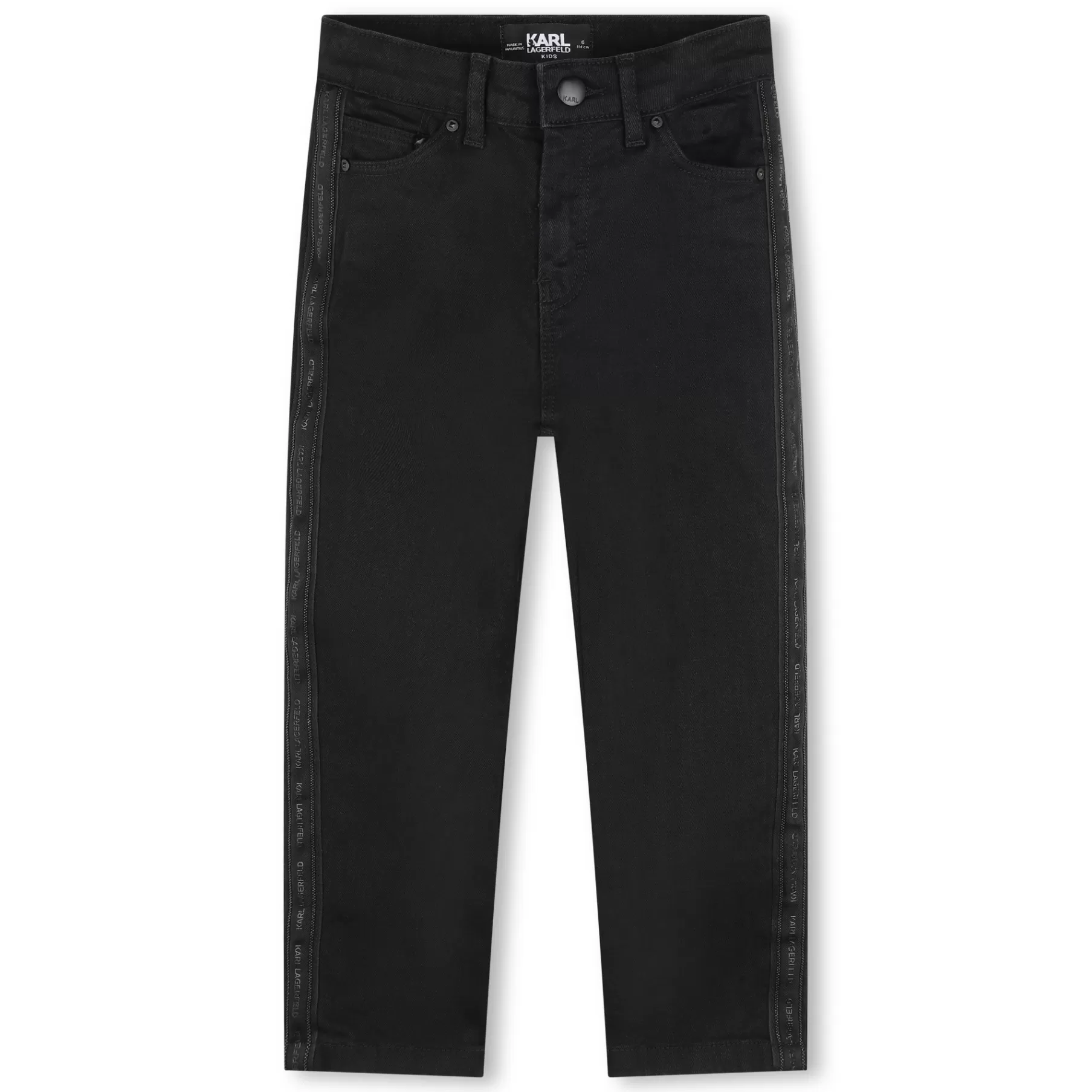 Fille KARL LAGERFELD KIDS Jean En Coton Brode De Perles