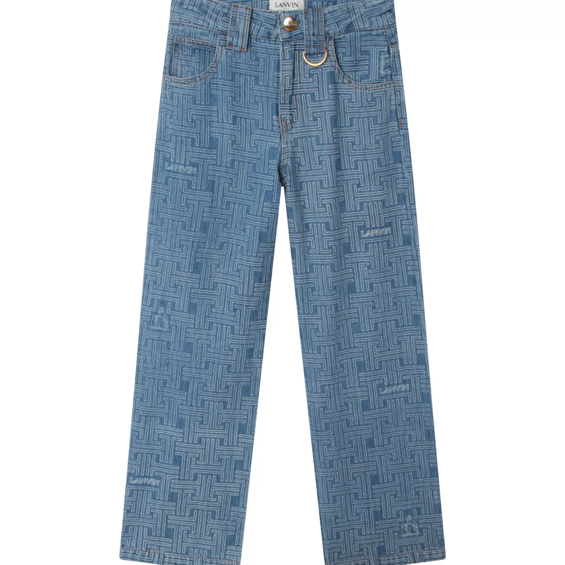 Fille LANVIN Jean Large En Coton