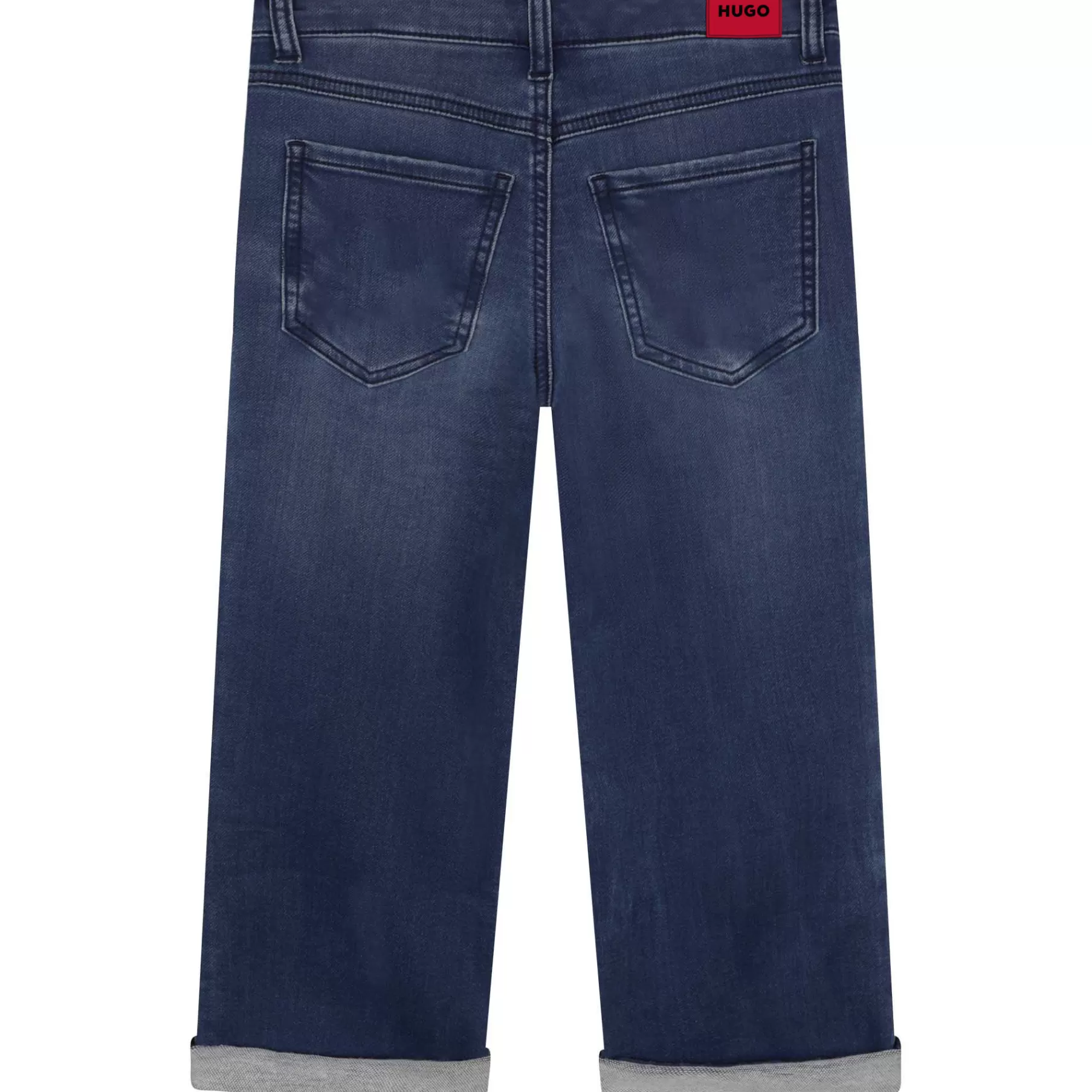 Garçon HUGO Jean Large En Coton Melange