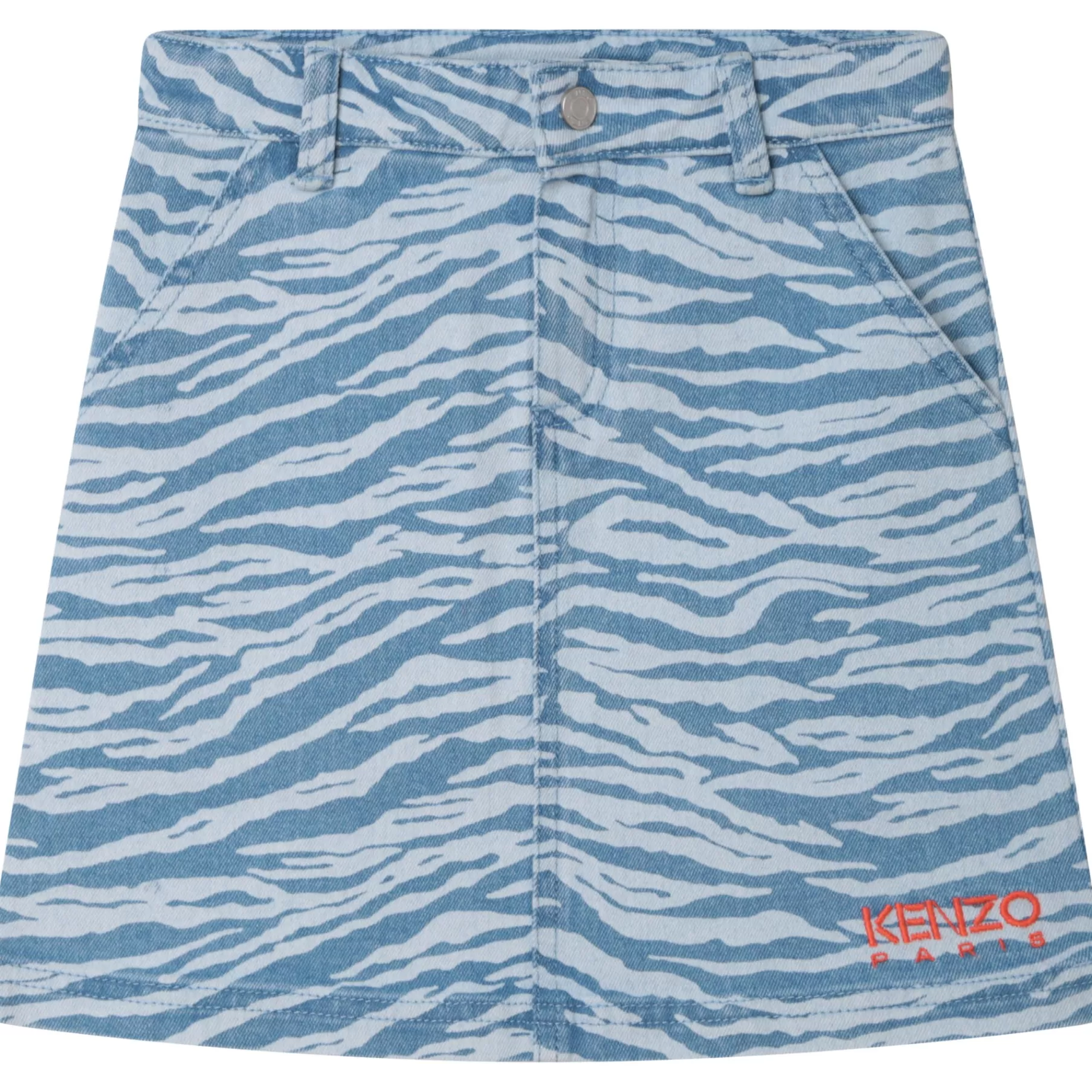 Fille KENZO KIDS Jupe Brodee En Jean Tigre