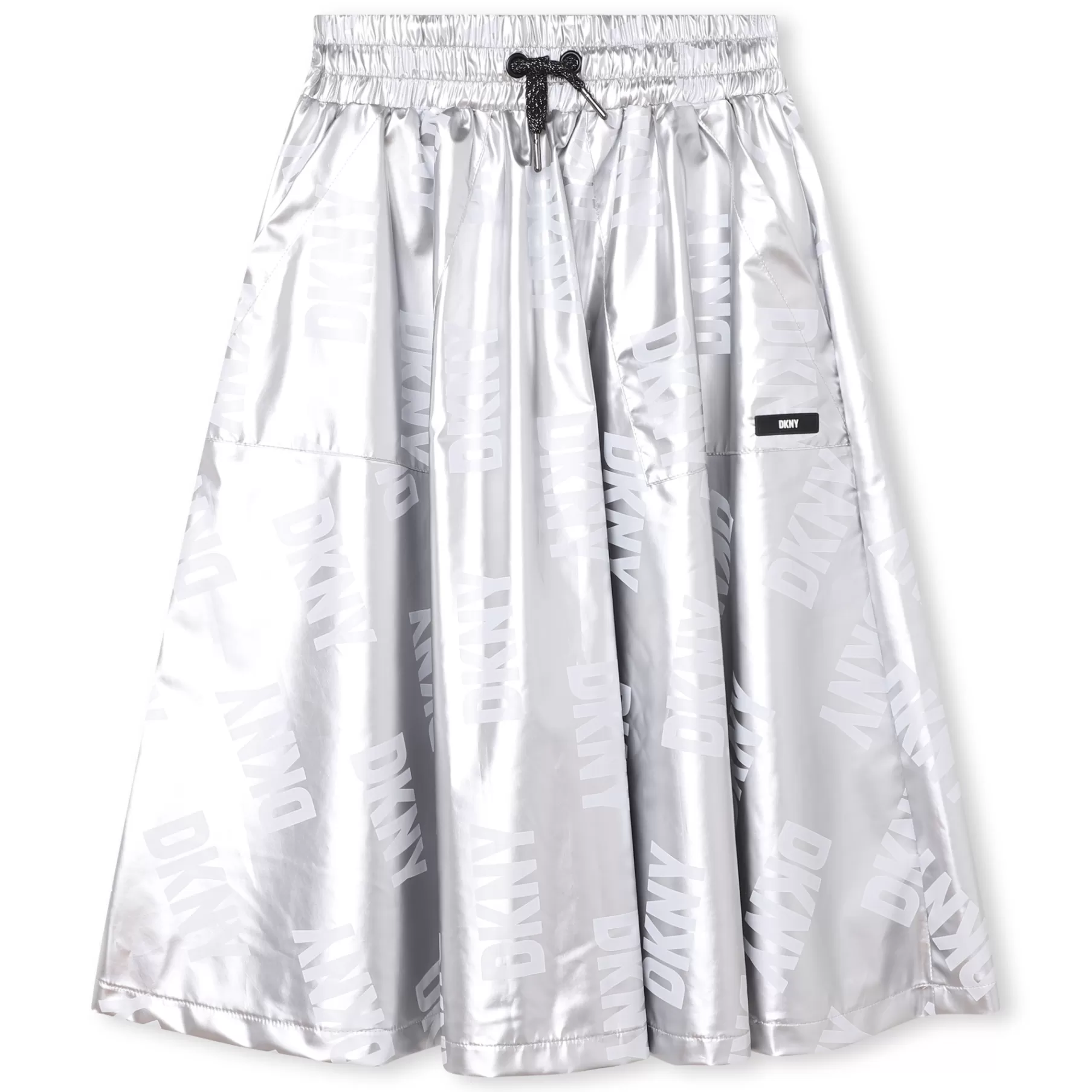 Fille DKNY Jupe Toile Enduite Metallisee