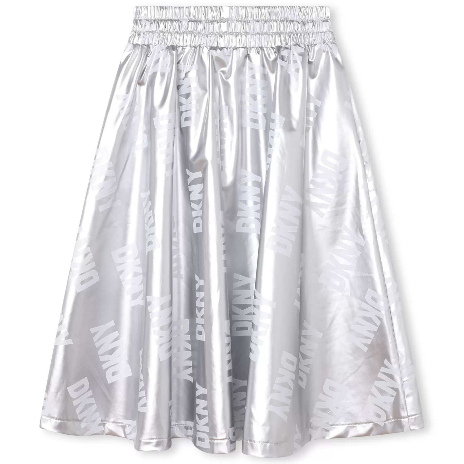 Fille DKNY Jupe Toile Enduite Metallisee