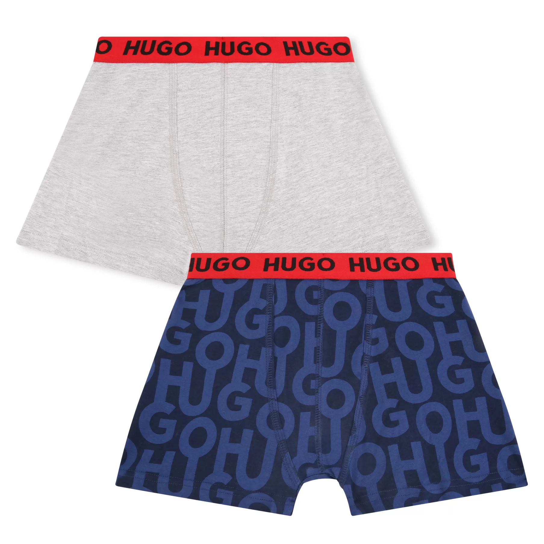 Garçon HUGO Lot 2 Boxers Uni Et Imprime