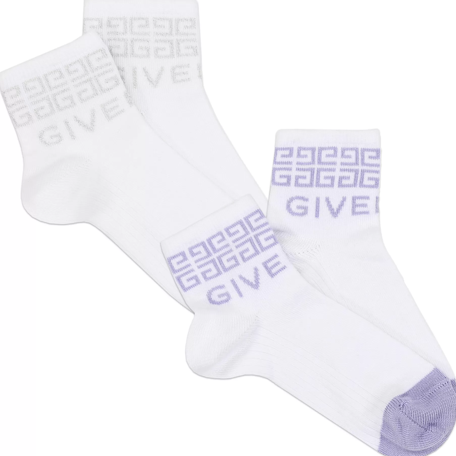 Fille GIVENCHY Lot 2 Socquettes A Motifs