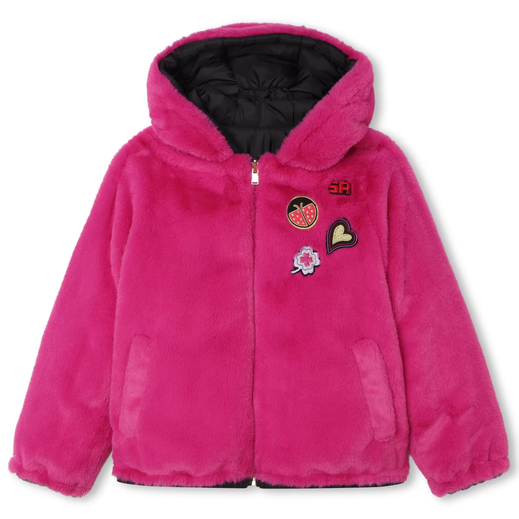 Fille SONIA RYKIEL Manteau Reversible A Capuche