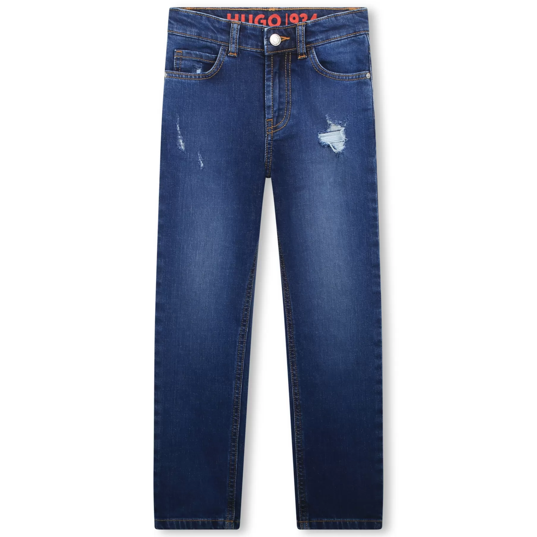 Fille HUGO Pantalon 5 Poches En Denim