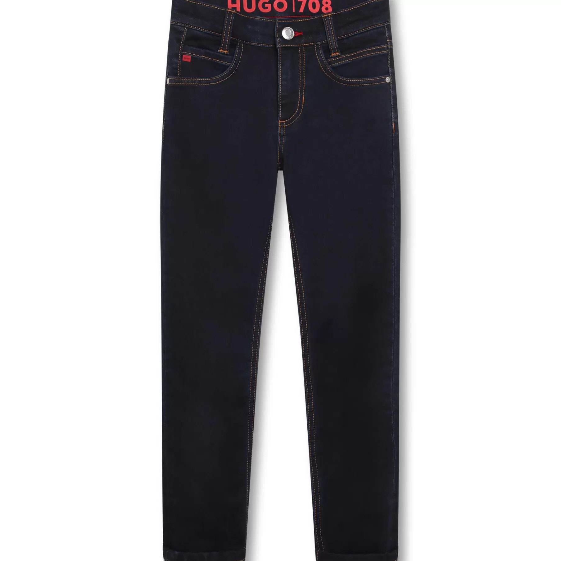 Garçon HUGO Pantalon Ajuste Coton Lyocell