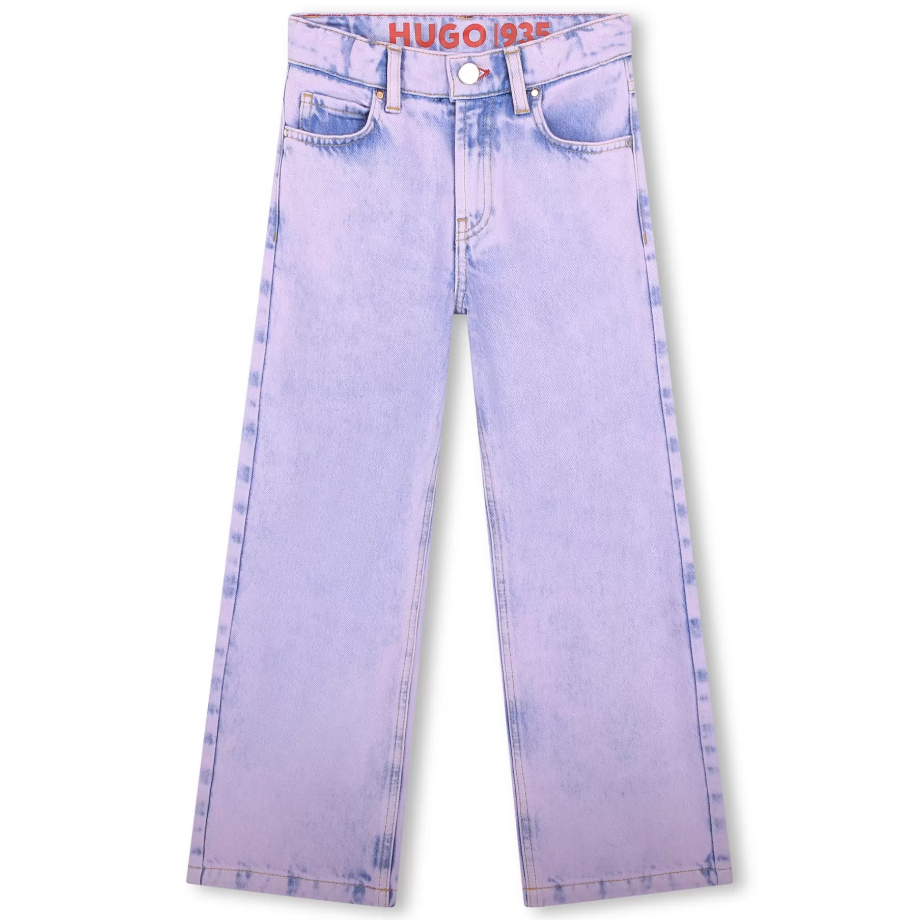 Fille HUGO Pantalon En Denim Surteint