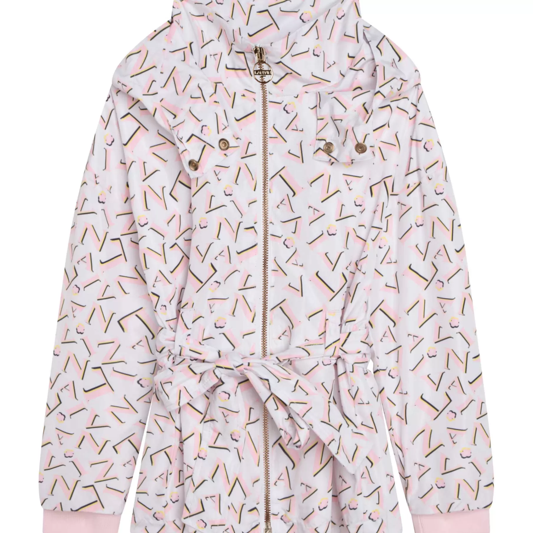 Fille LANVIN Parka Ceinturee A Capuche