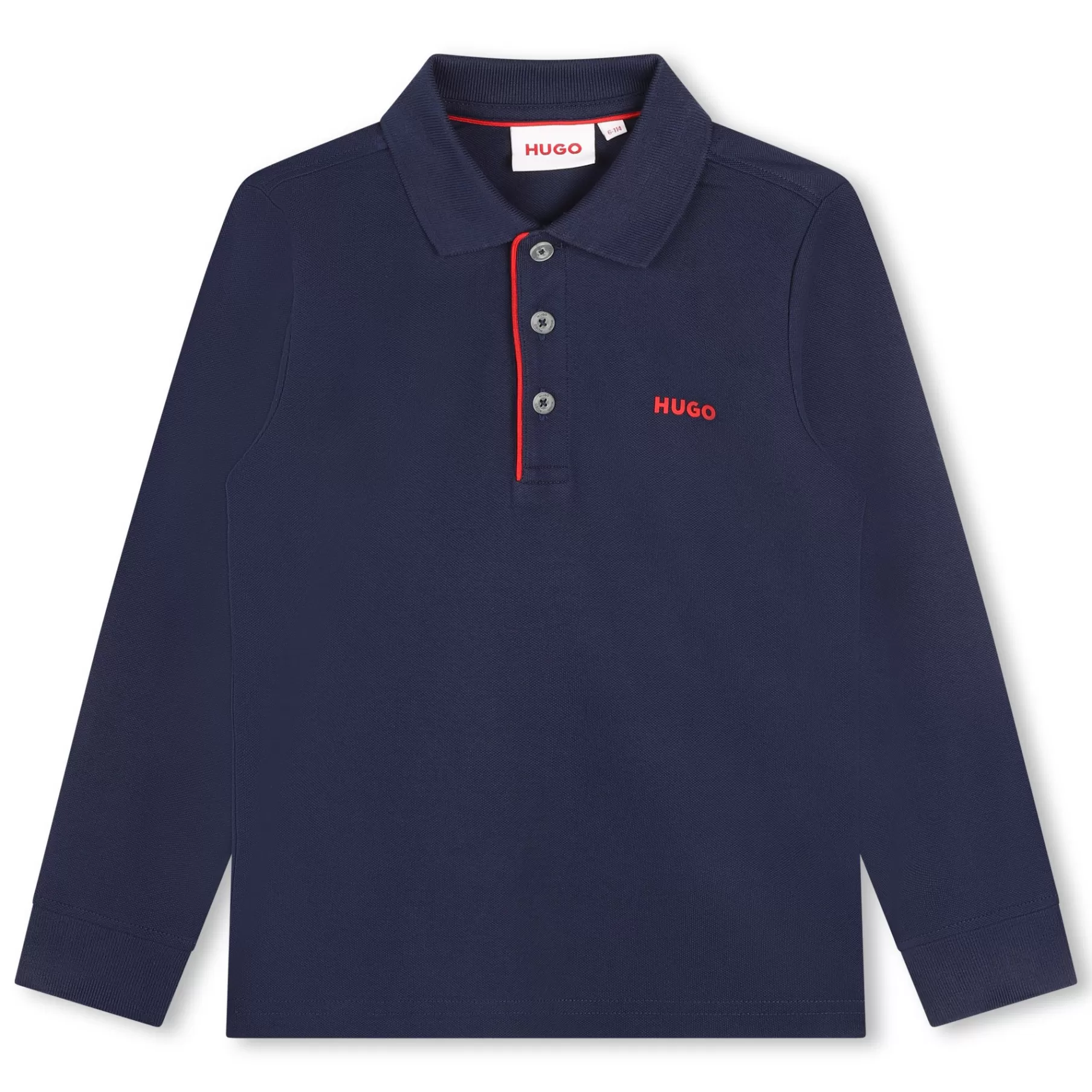 Garçon HUGO Polo Bicolore Avec Logo