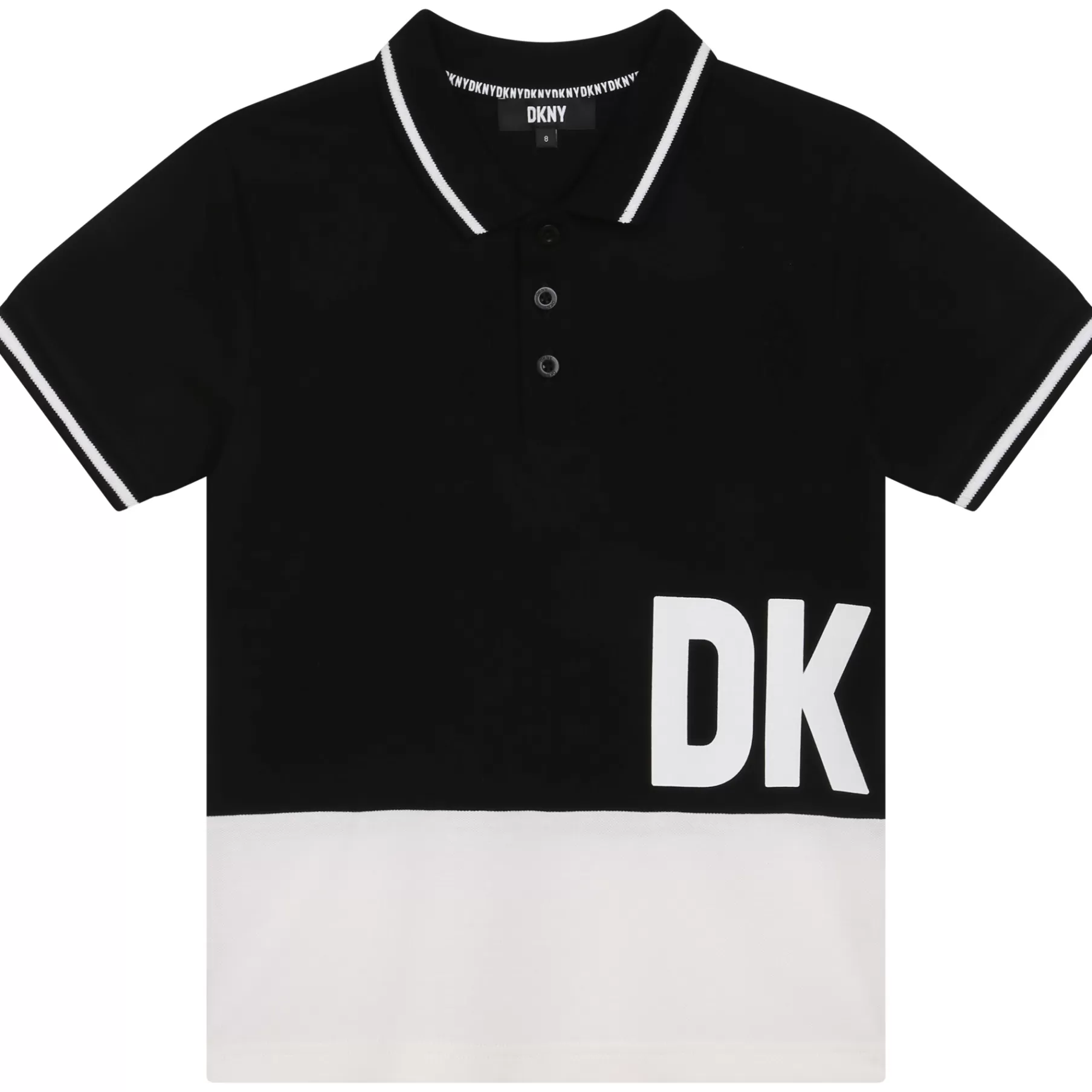 Garçon DKNY Polo Bicolore Bords Rayes