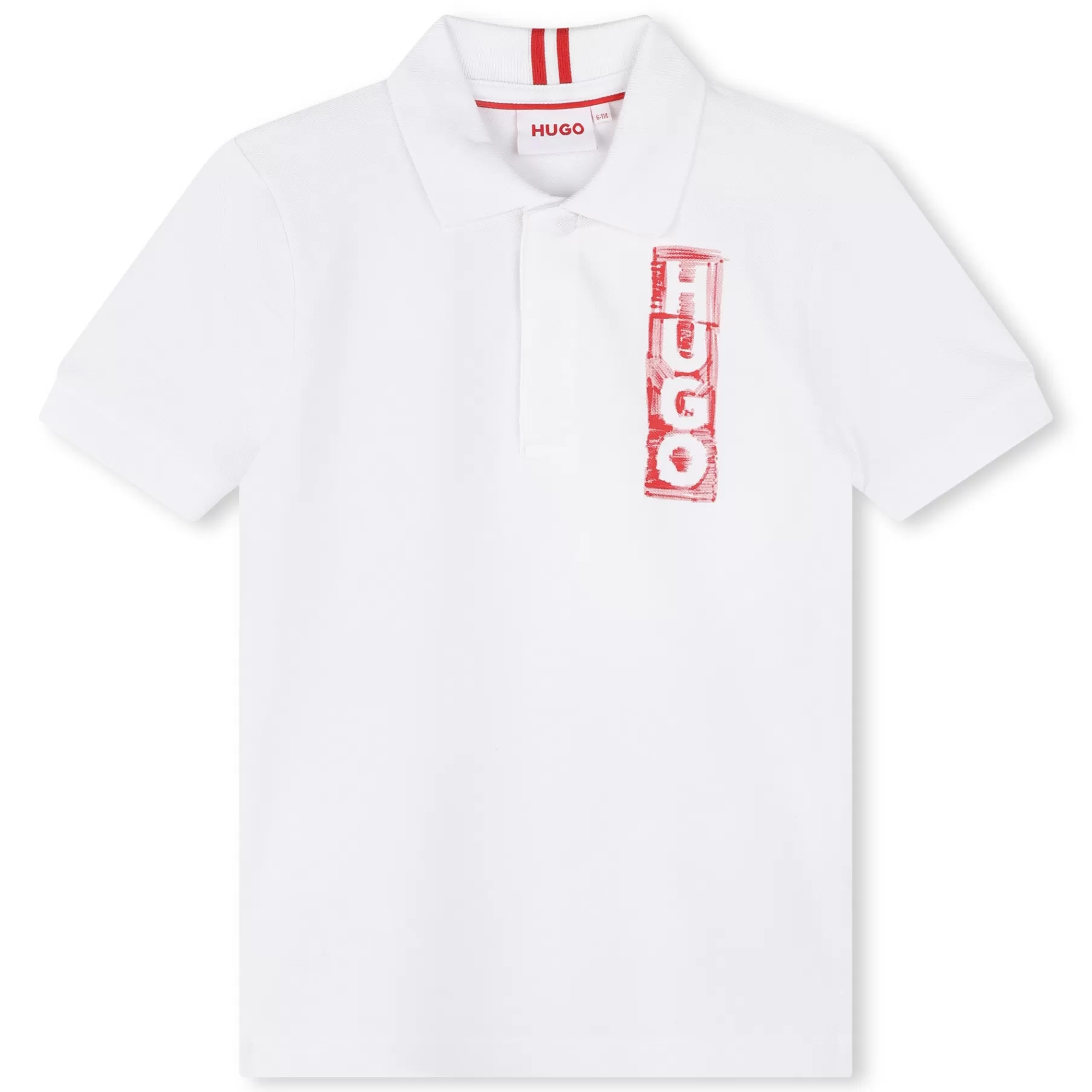 Garçon HUGO Polo Manches Courtes Logo