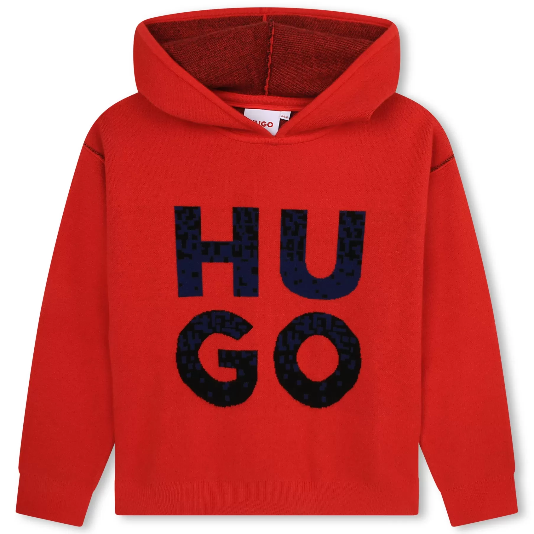 Garçon HUGO Pull A Capuche Avec Jacquard