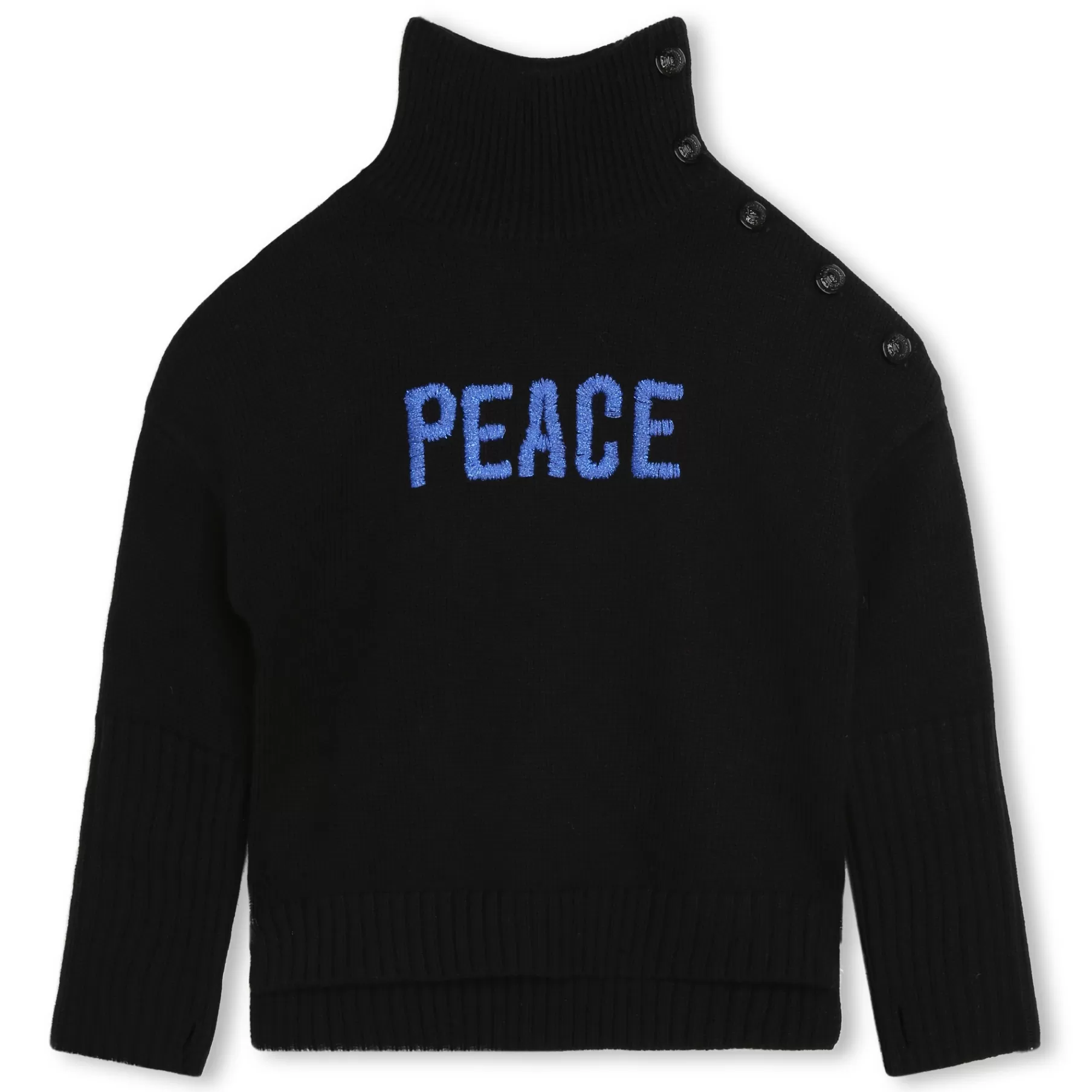 Fille ZADIG & VOLTAIRE Pull Boutonne A Col Roule